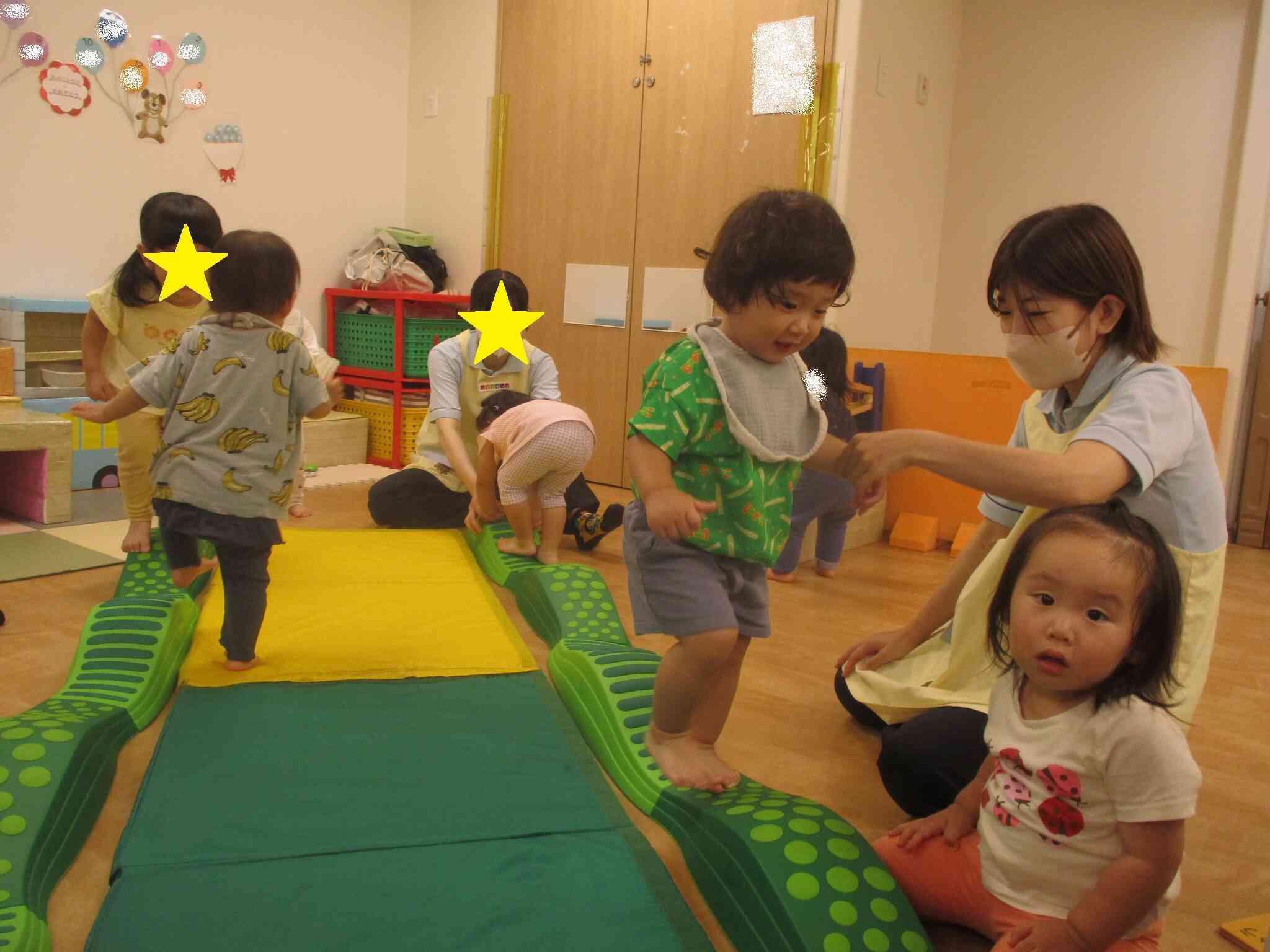 ゆっくりゆっくり…おっとっと！