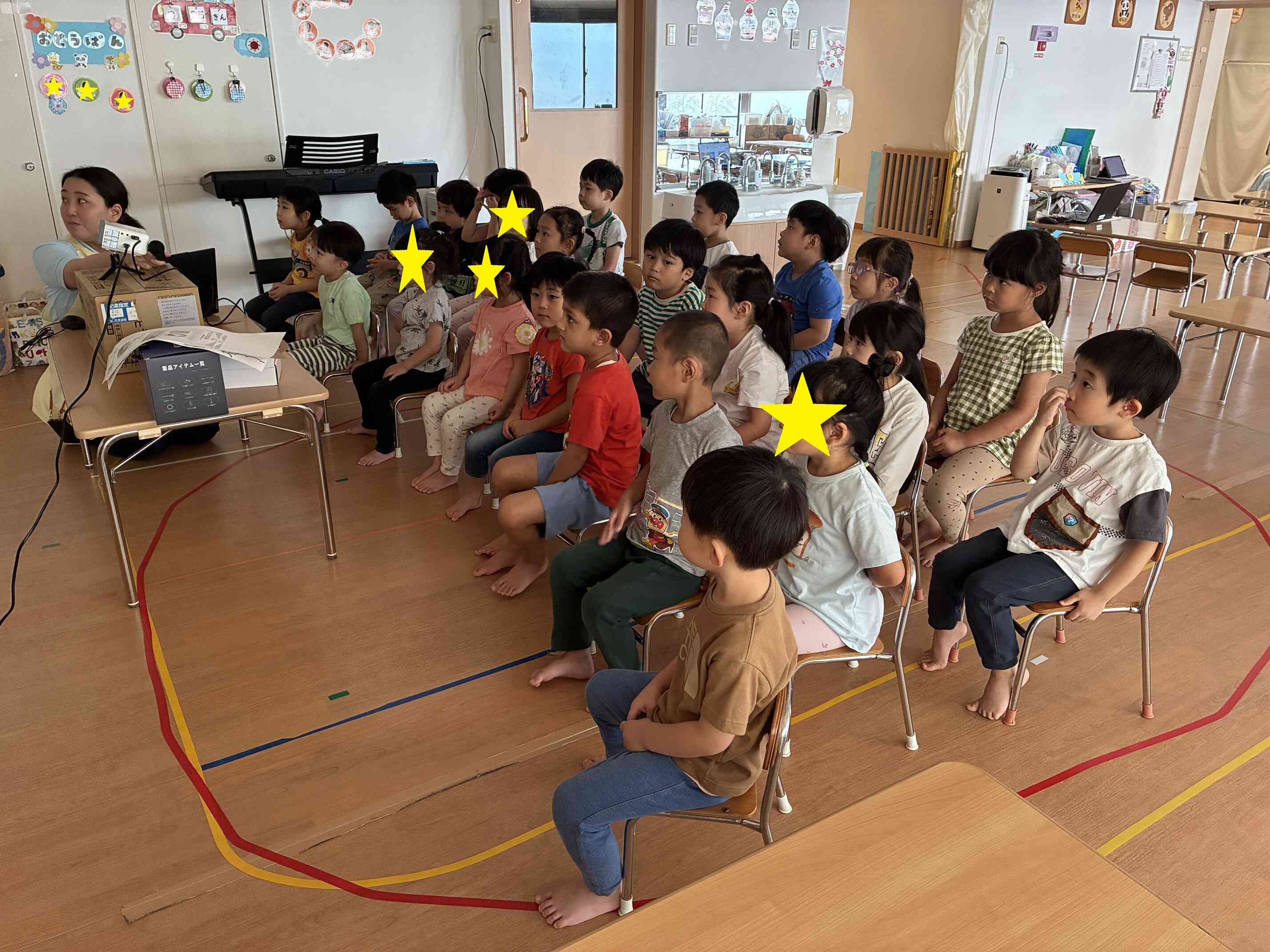 幼児棟~おたのしみ会~頭をきれいに洗おう♪