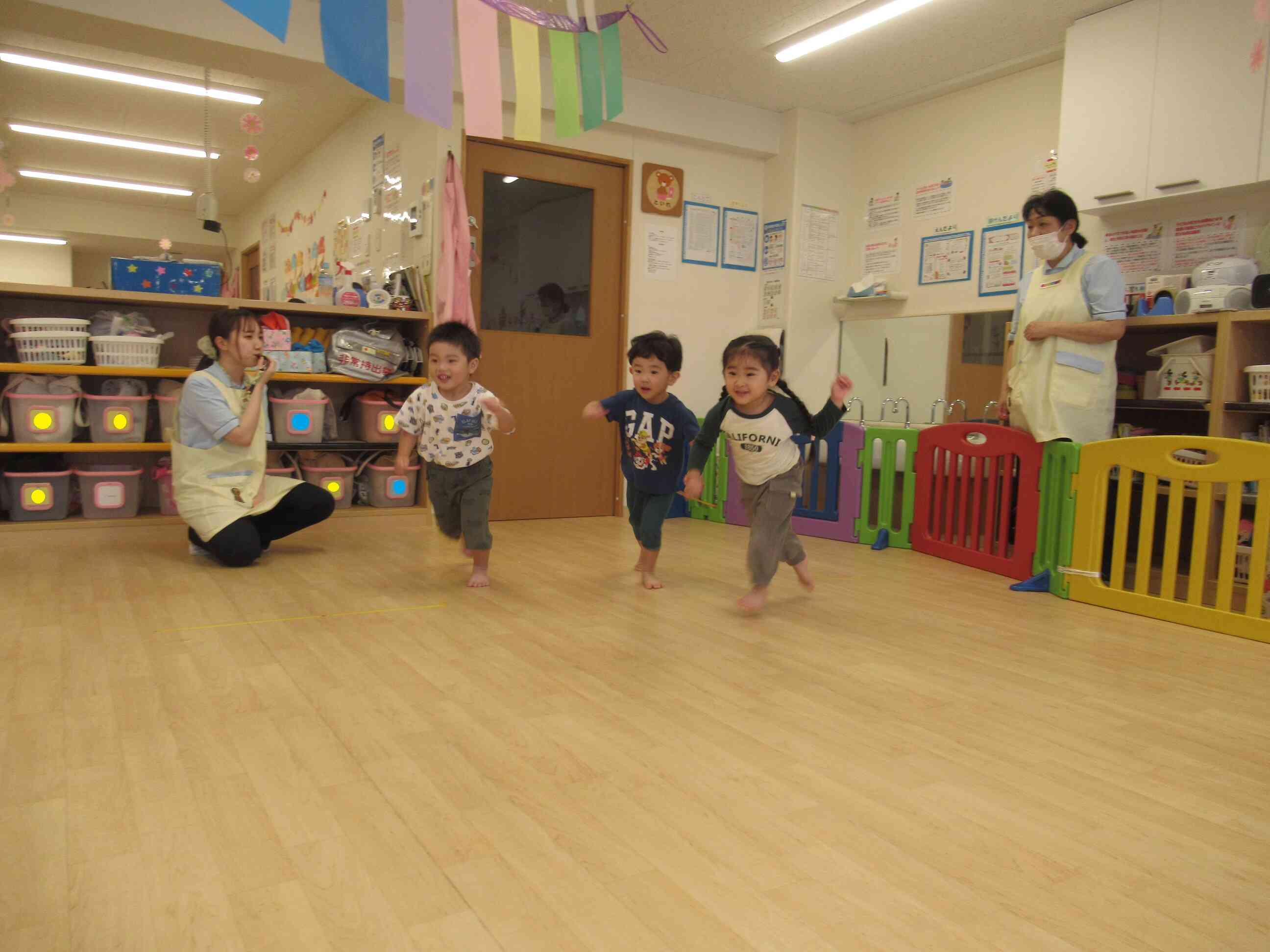 いちについて、よーい・・・