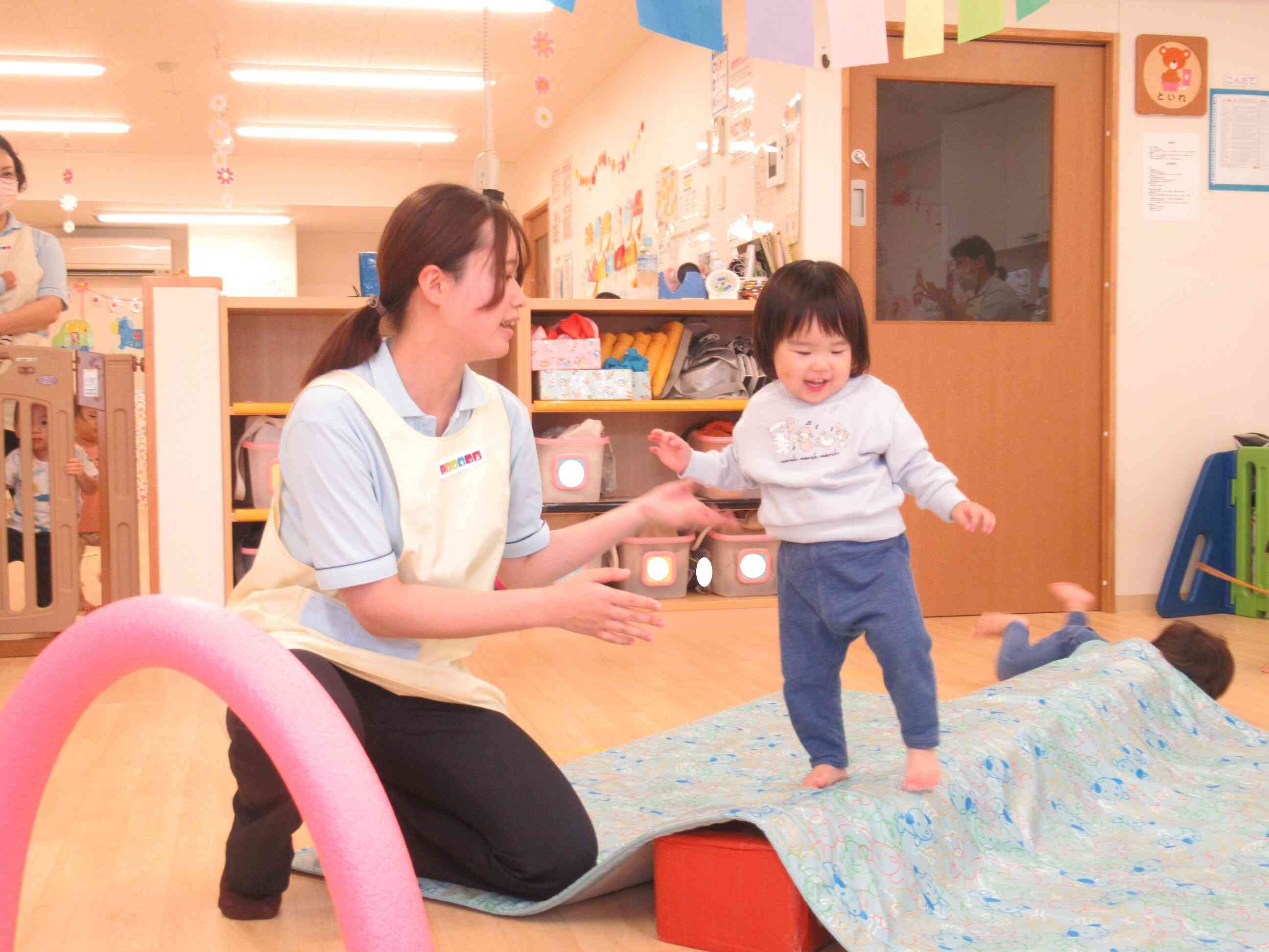 一本橋上手に渡れたよ！