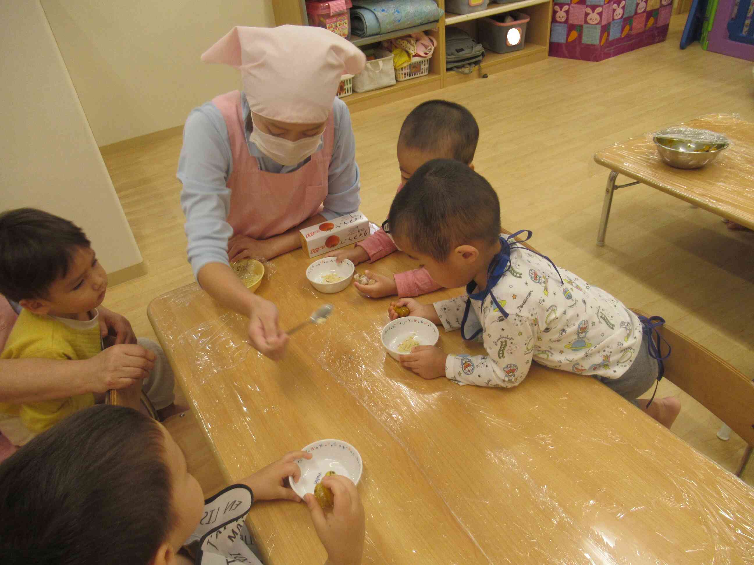かぼちゃ団子を作ろう！