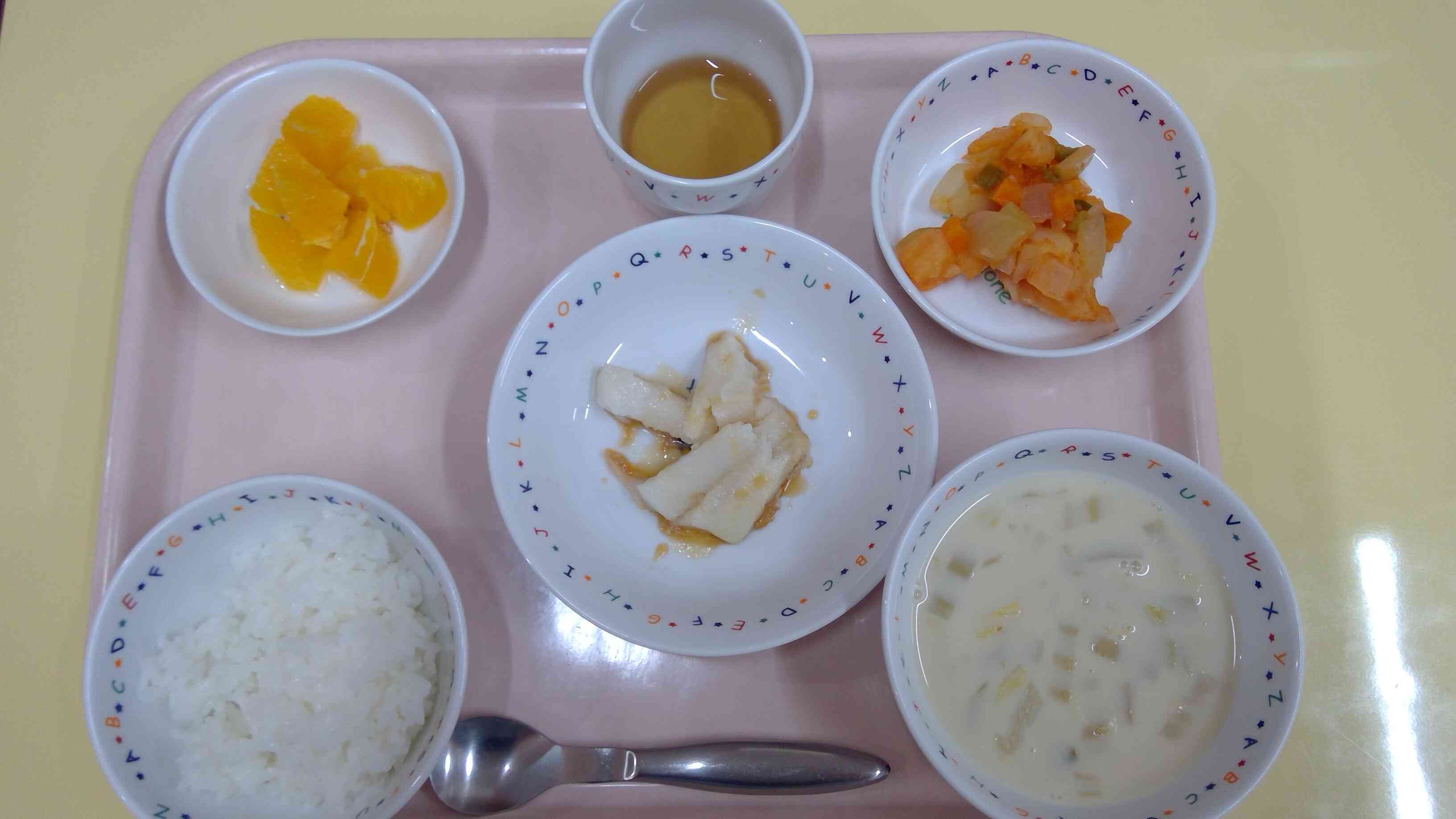 10月11日(土)の昼食です。