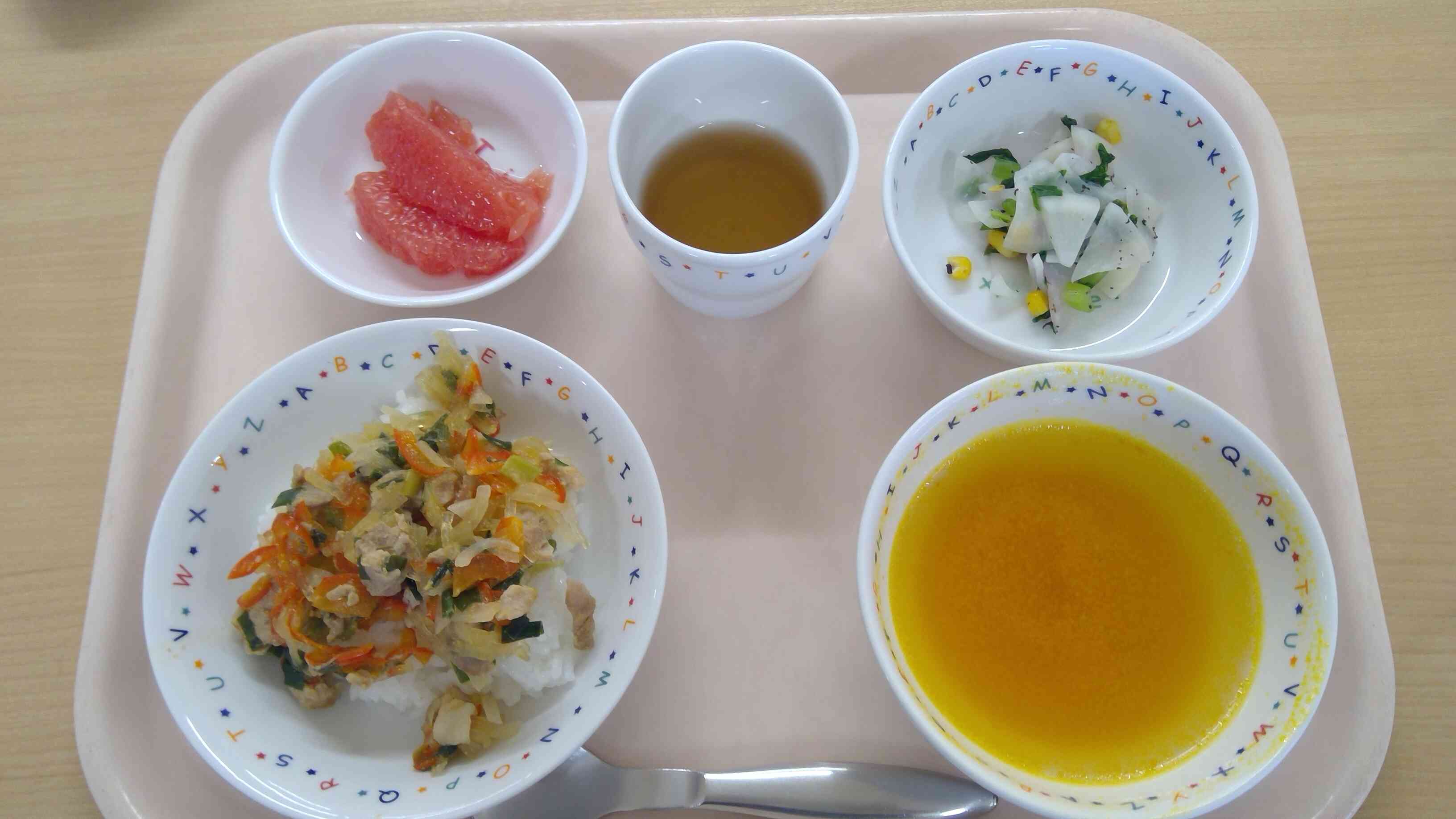 10月18日(土)の給食です。