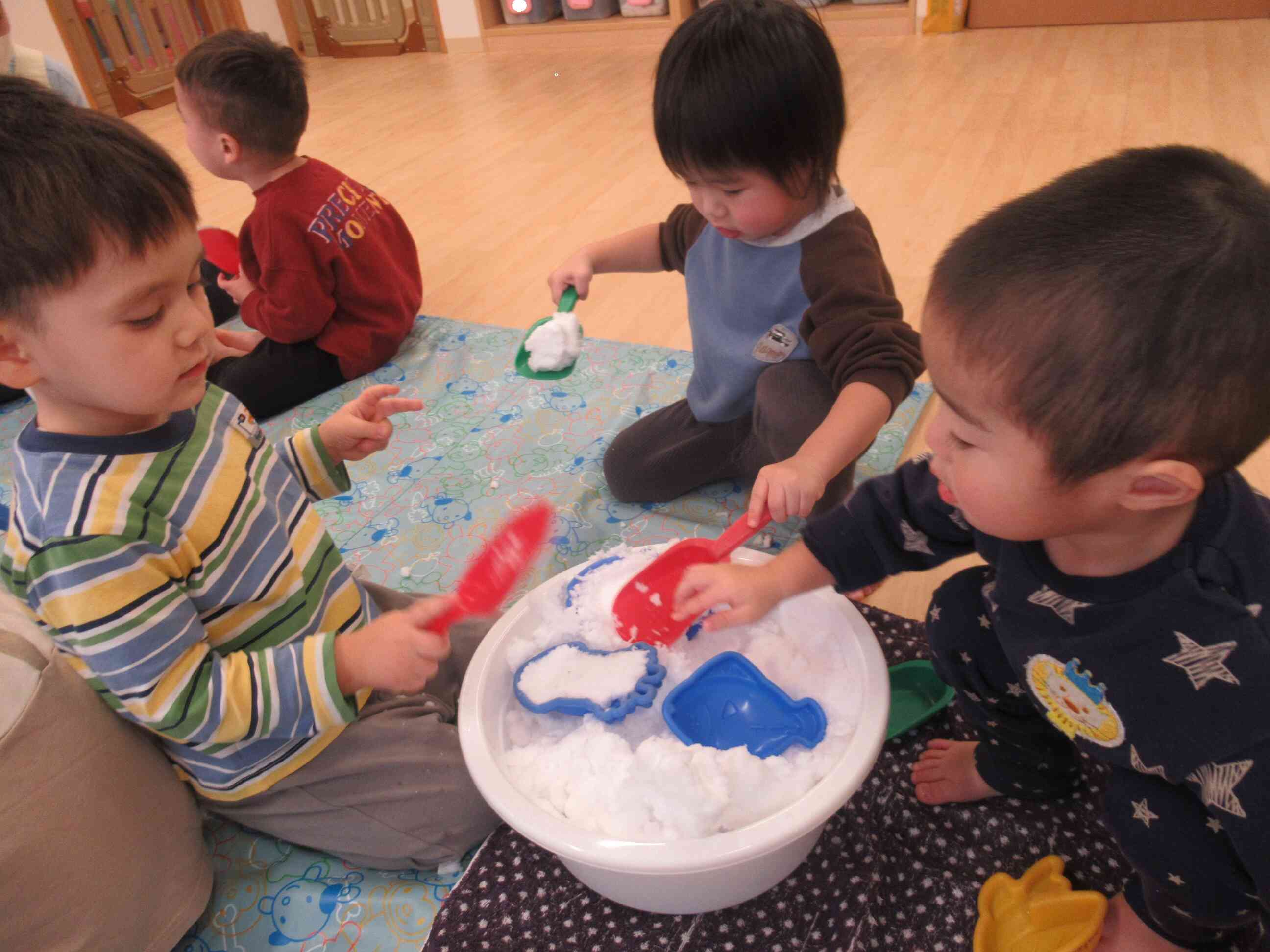 冷たいね！楽しいね！