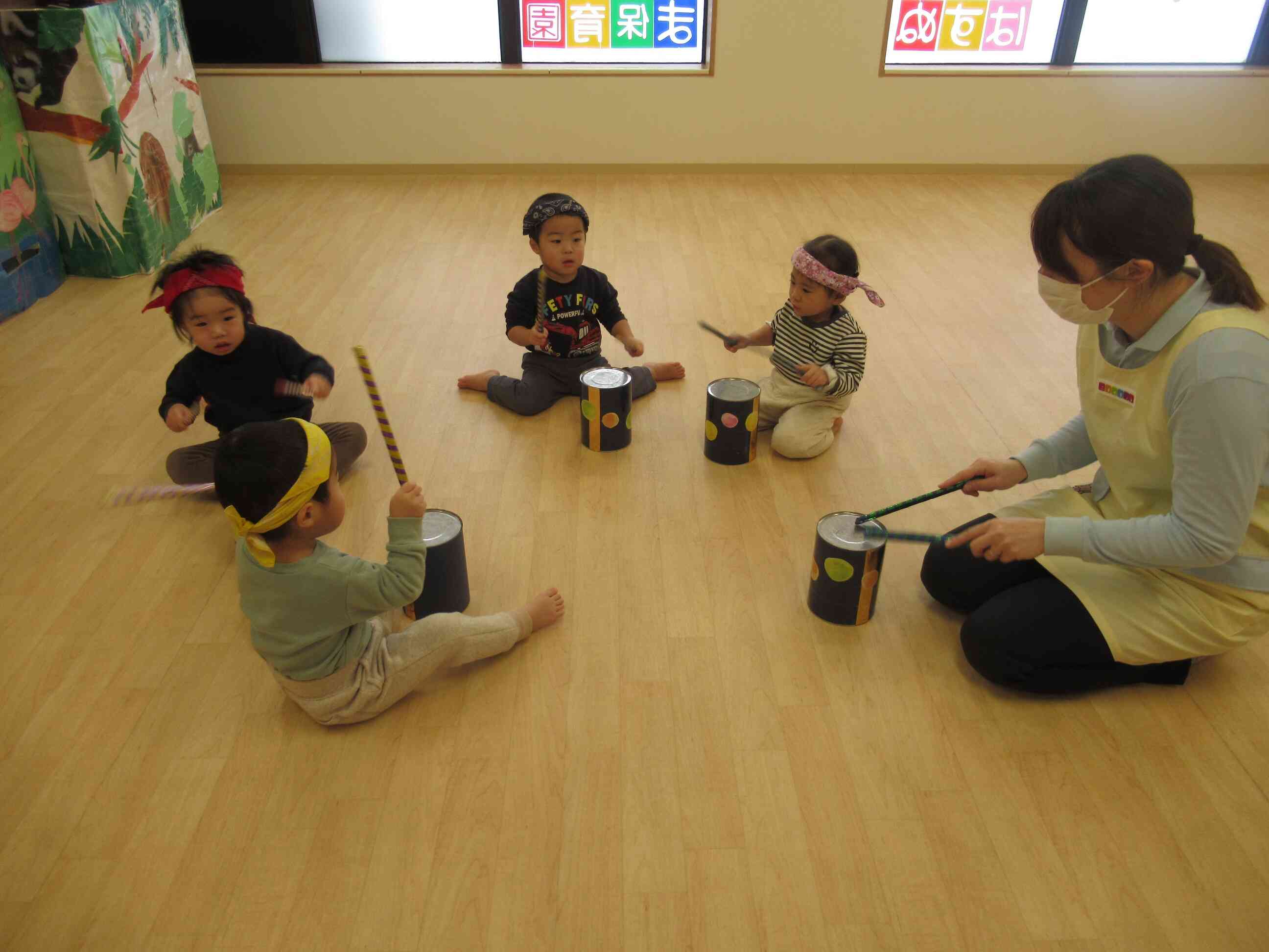 音楽に合わせて