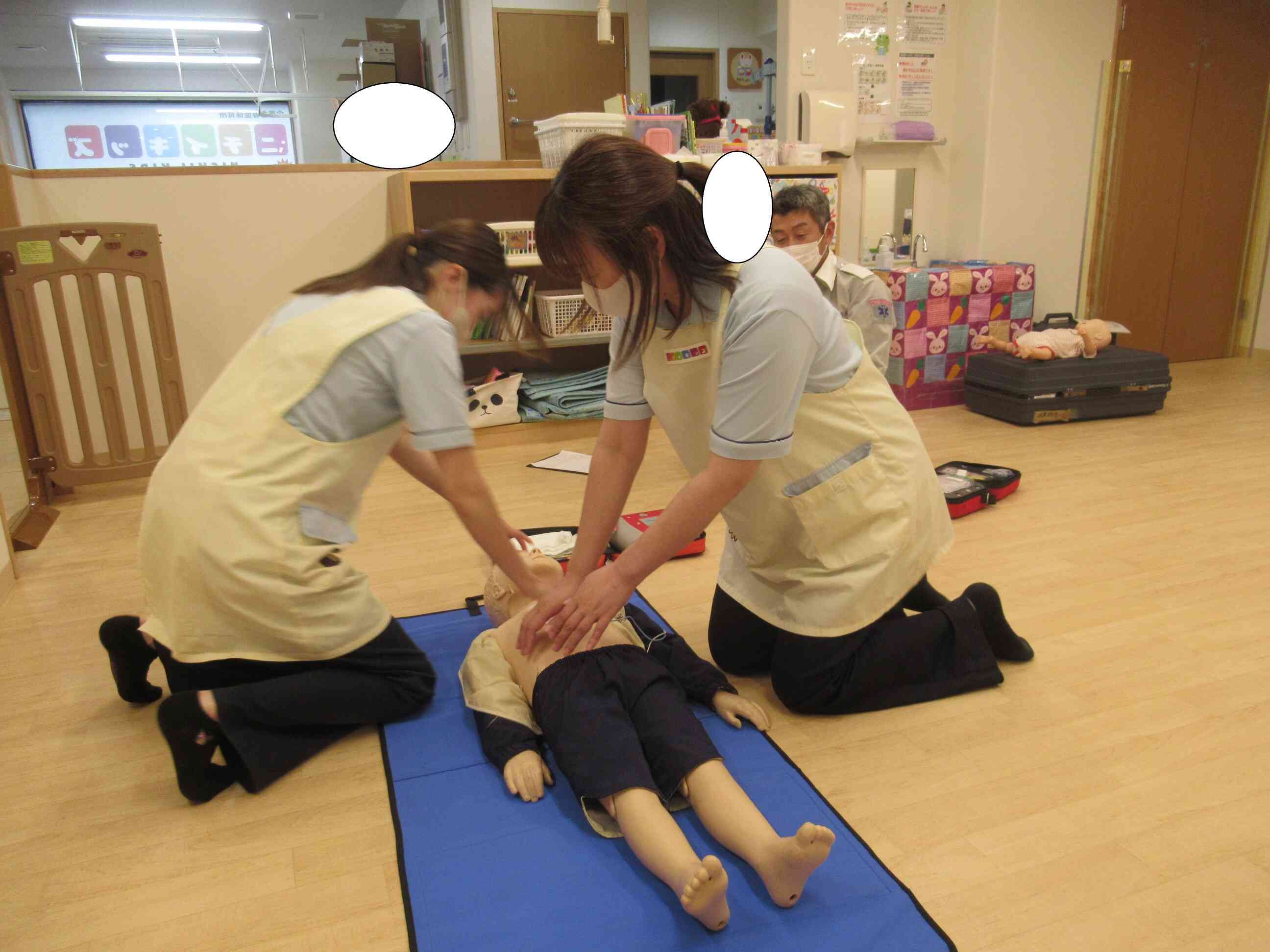 救命講習を学びました