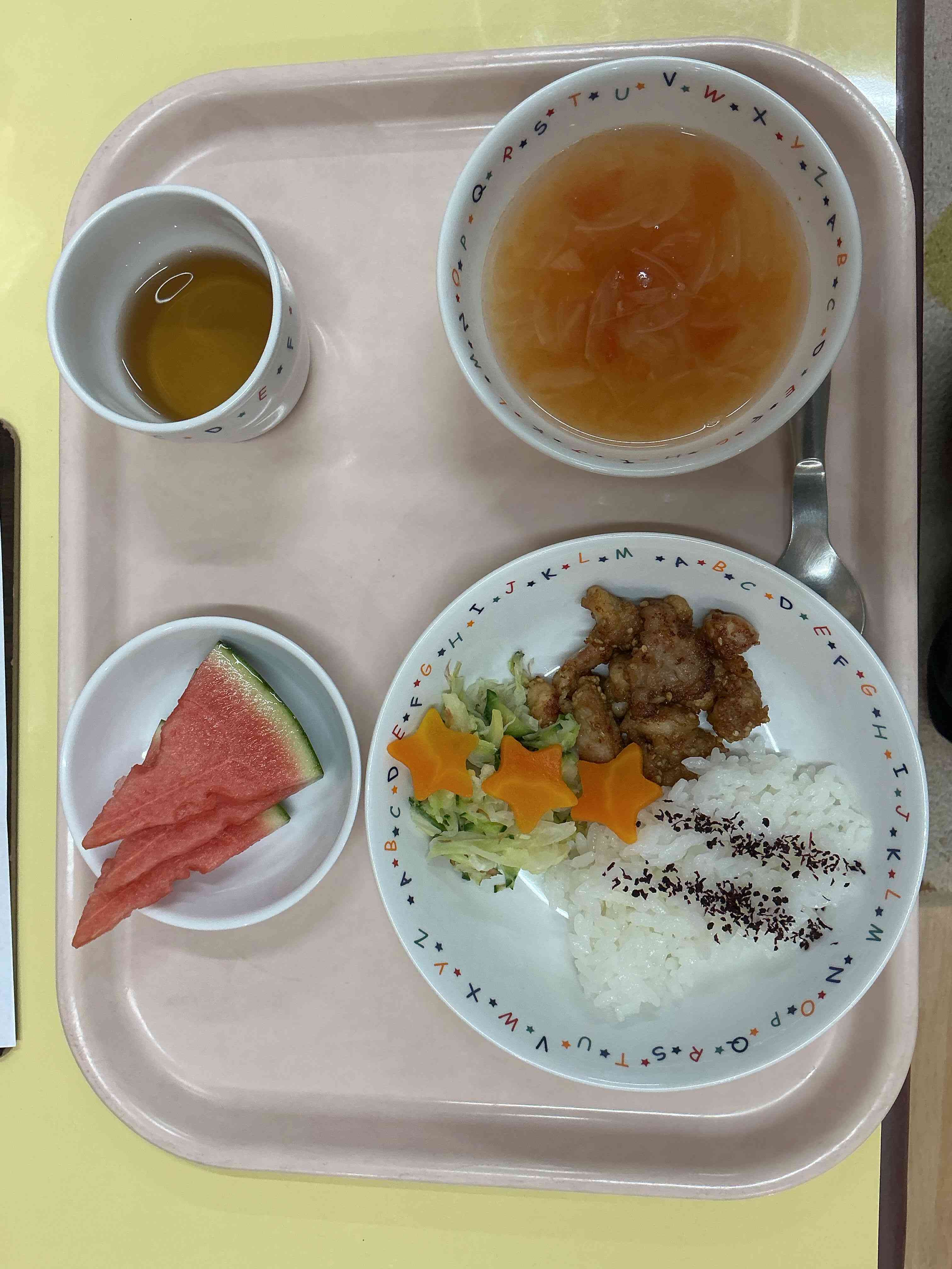 7/7七夕の昼食です。