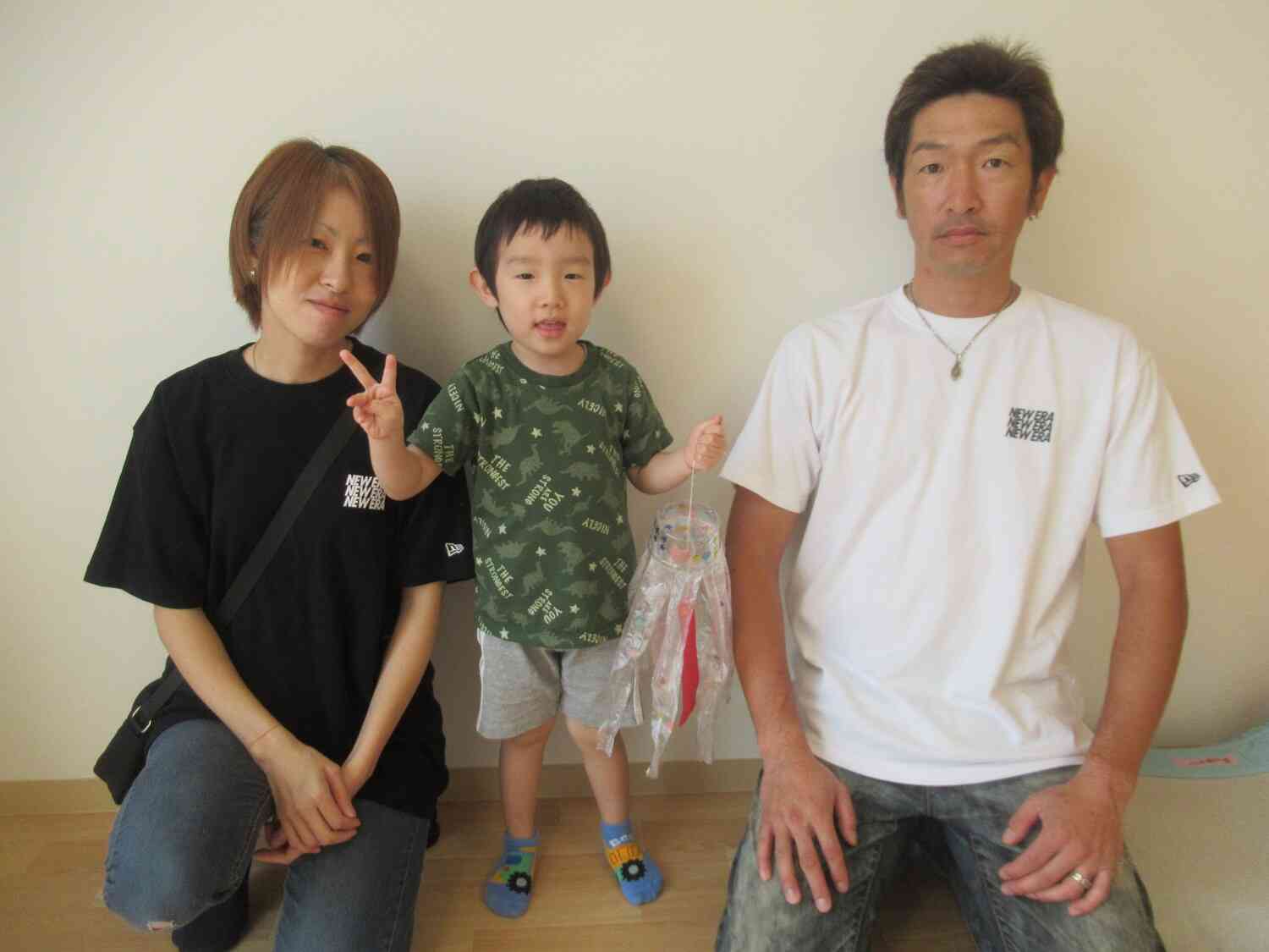 マーカーで顔を描いて、楽しかったね。