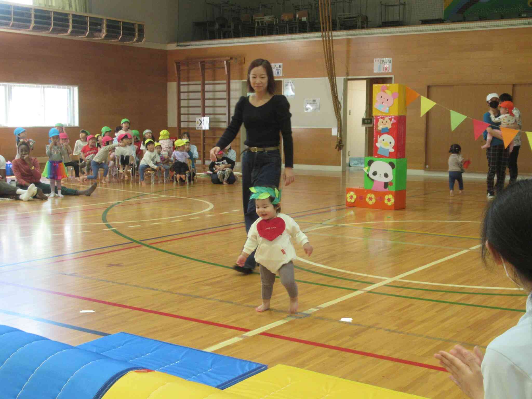 ニコニコ笑顔でやる気十分なお友達。