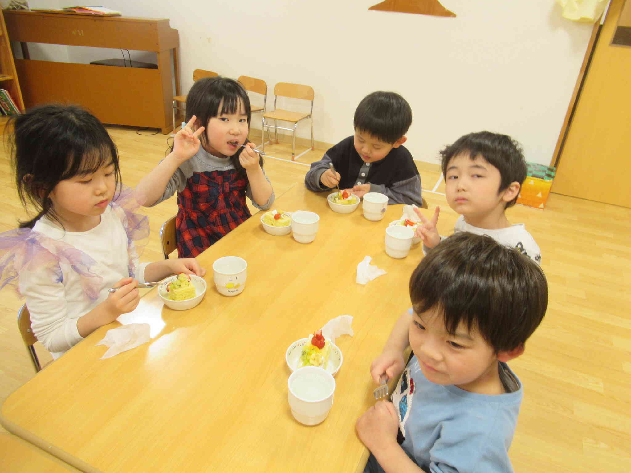 とても喜んでくれた子ども達