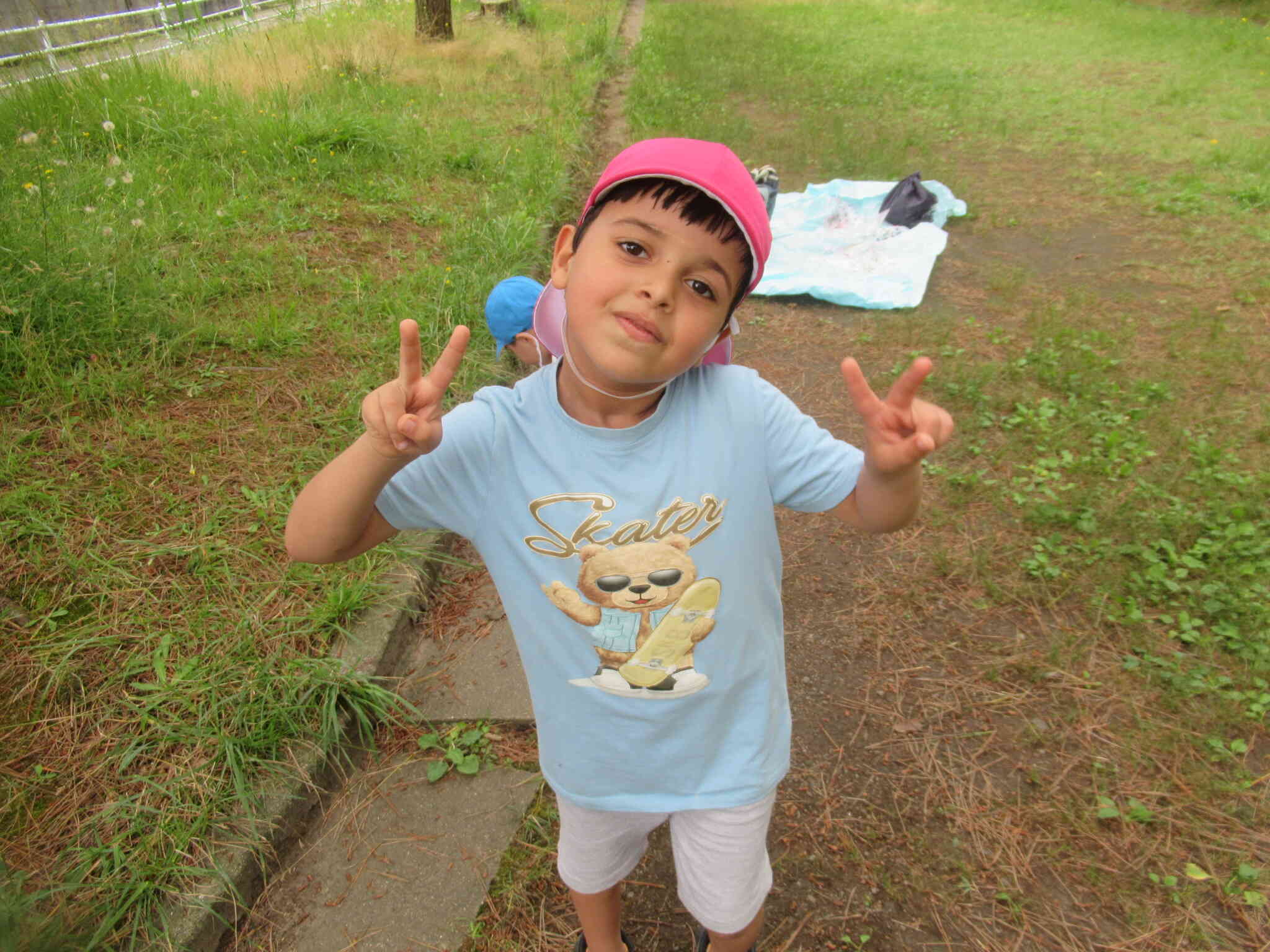 公園で遊ぶのが大好きなお友達です。