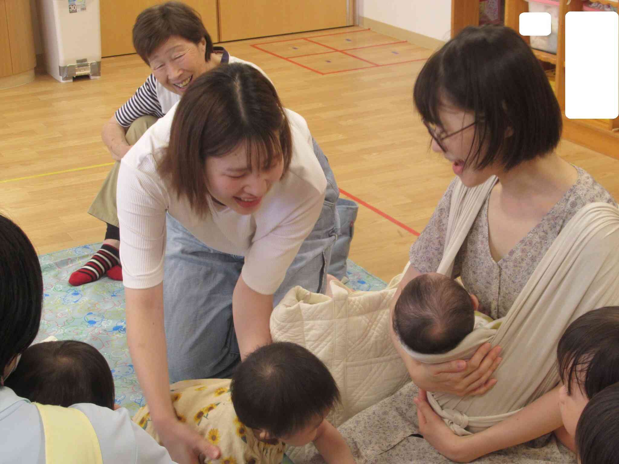 子育て広場に参加してくれたお友達もリラックスした様子で過ごしていました