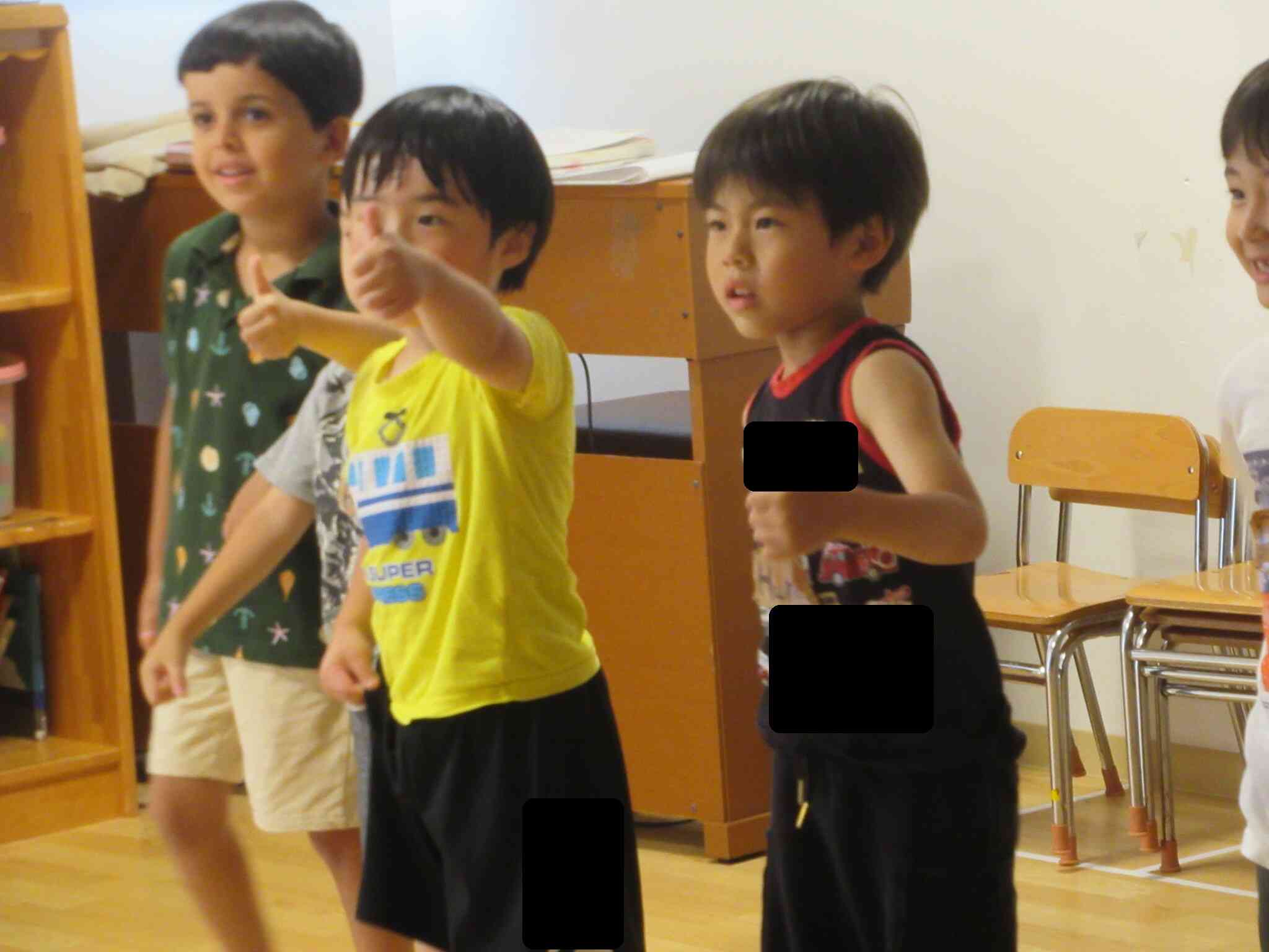 「今日の調子は？」と聞かれると元気いっぱいに「グーッド！」と答えていました