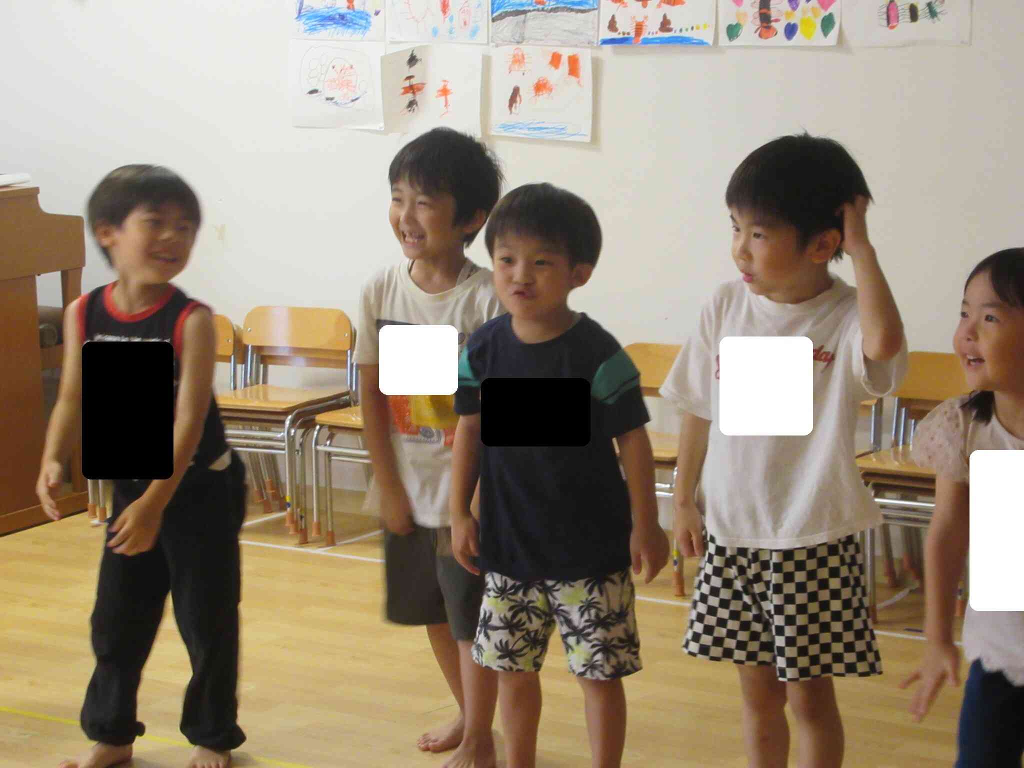いろんな英語の言葉を覚えてきた子ども達…すぐに応えている様子もあり、楽しそうでした