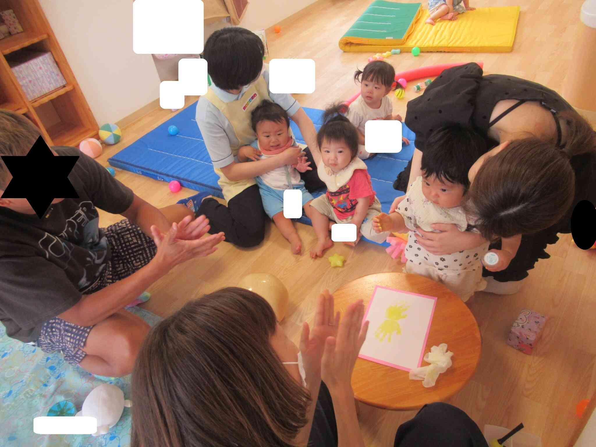子育て広場の様子(0歳児)