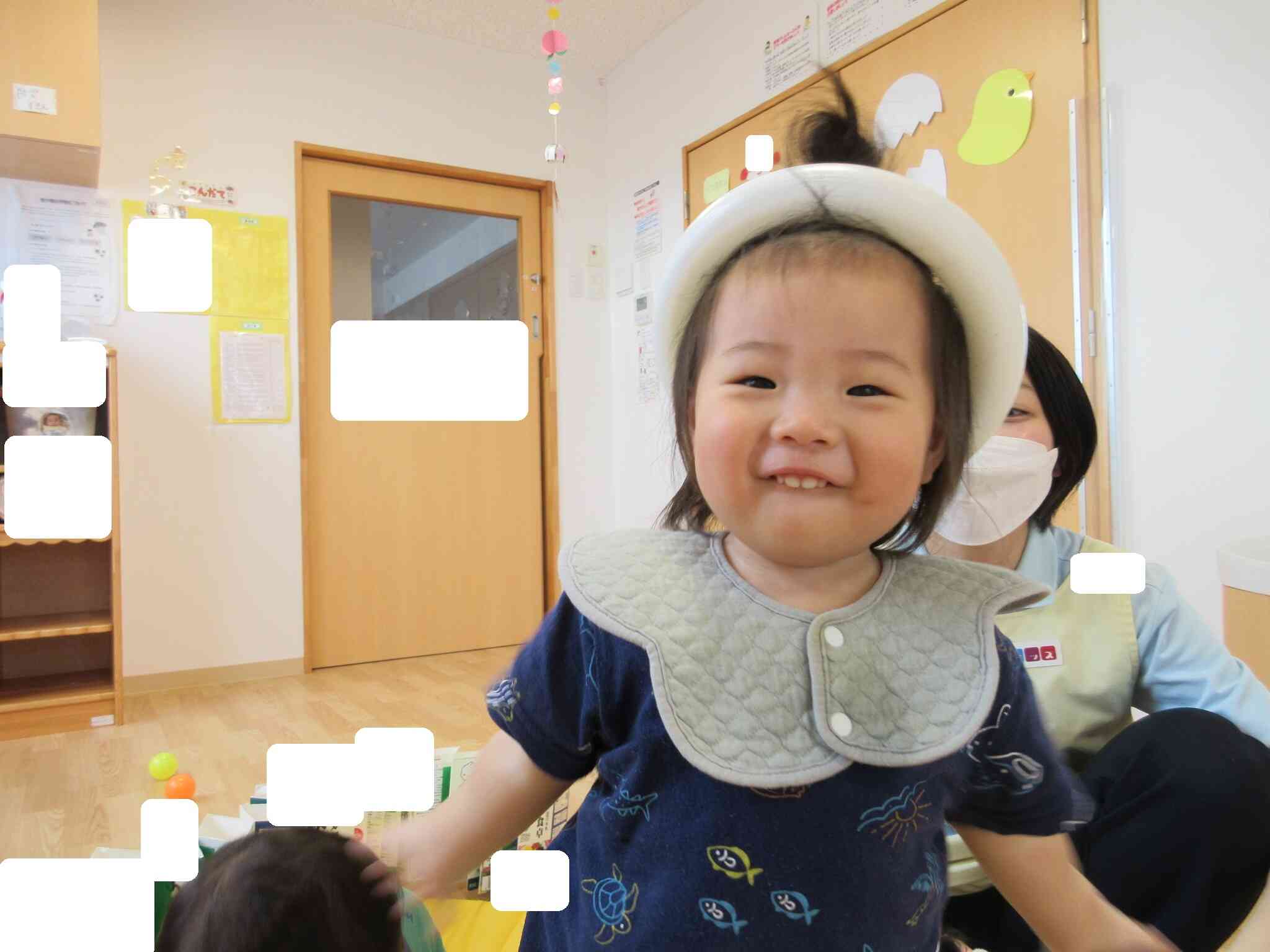 「帽子みたいで素敵でしょ？」