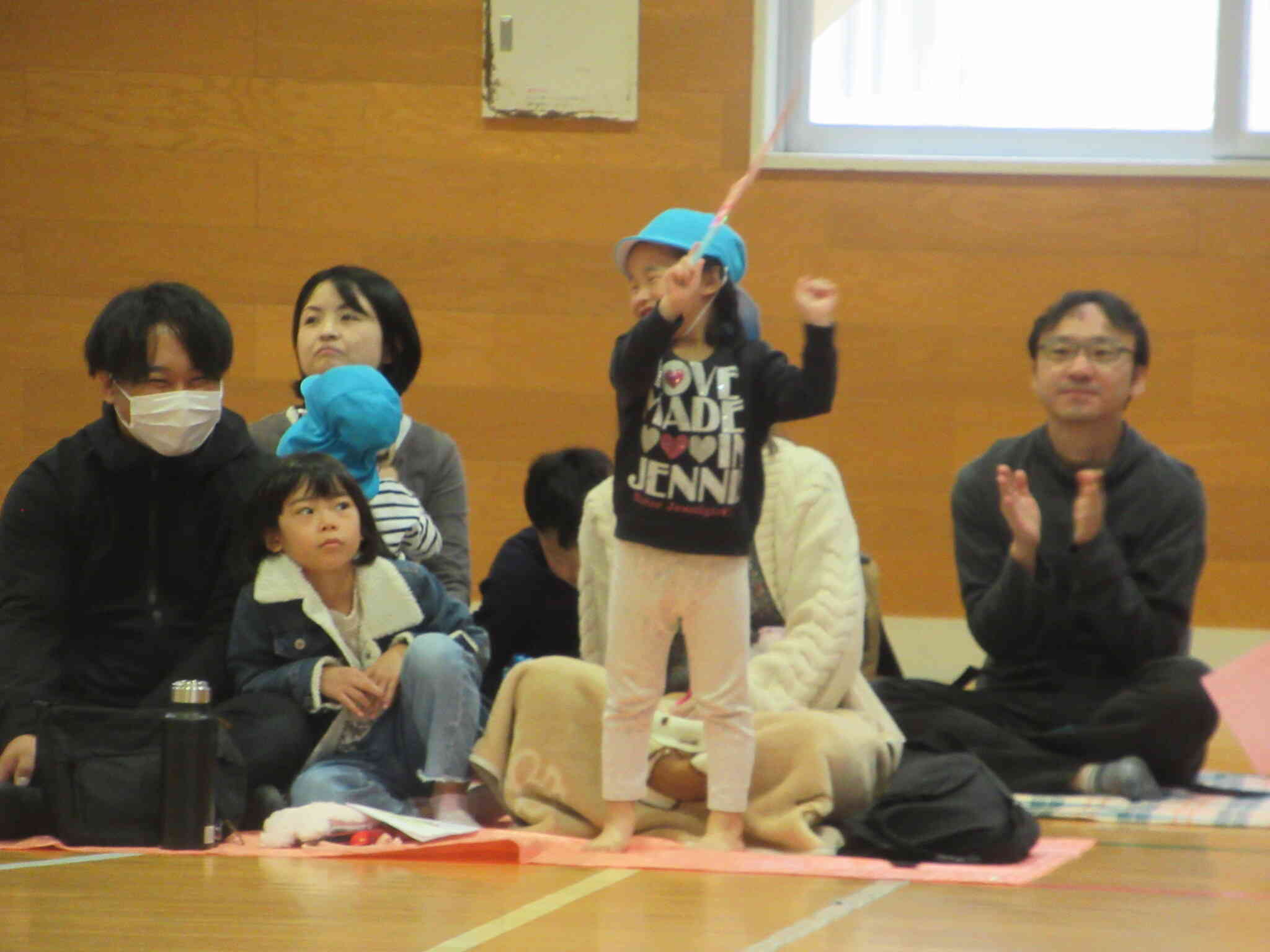 応援団もいます。かわいいです。