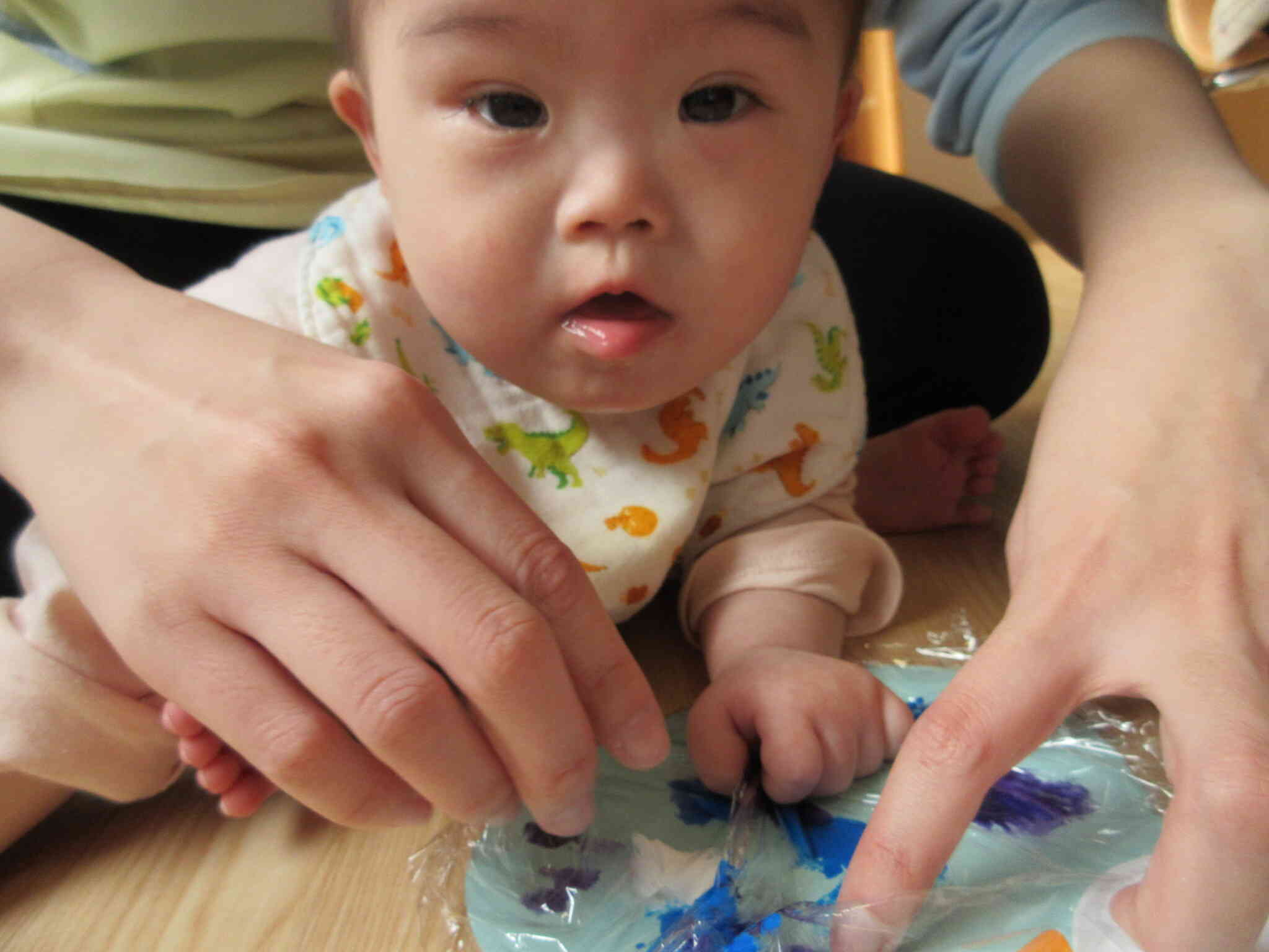 ペタペタ…カメラ目線！