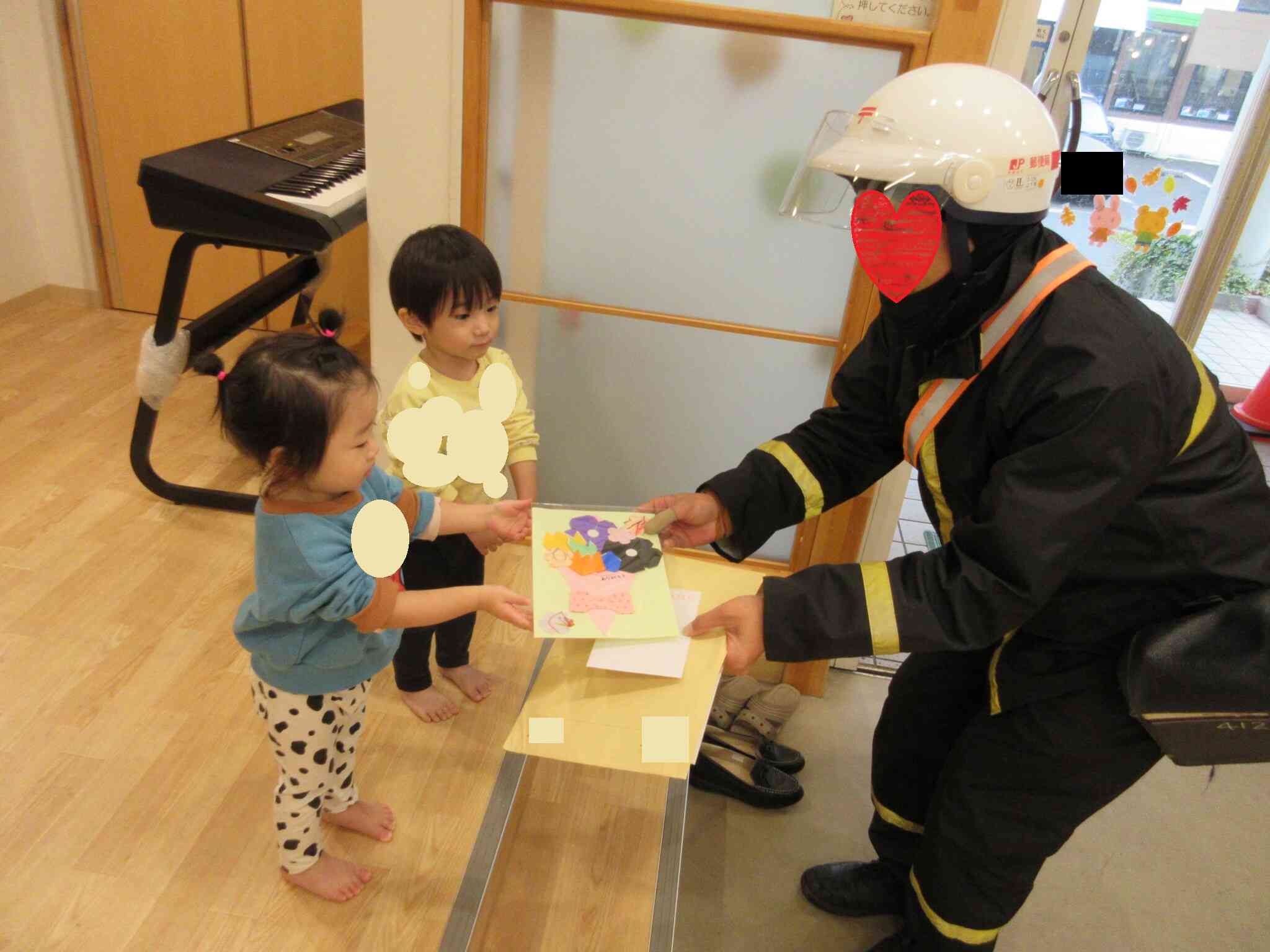 寒い日でもお手紙を配達してくれてありがとう！