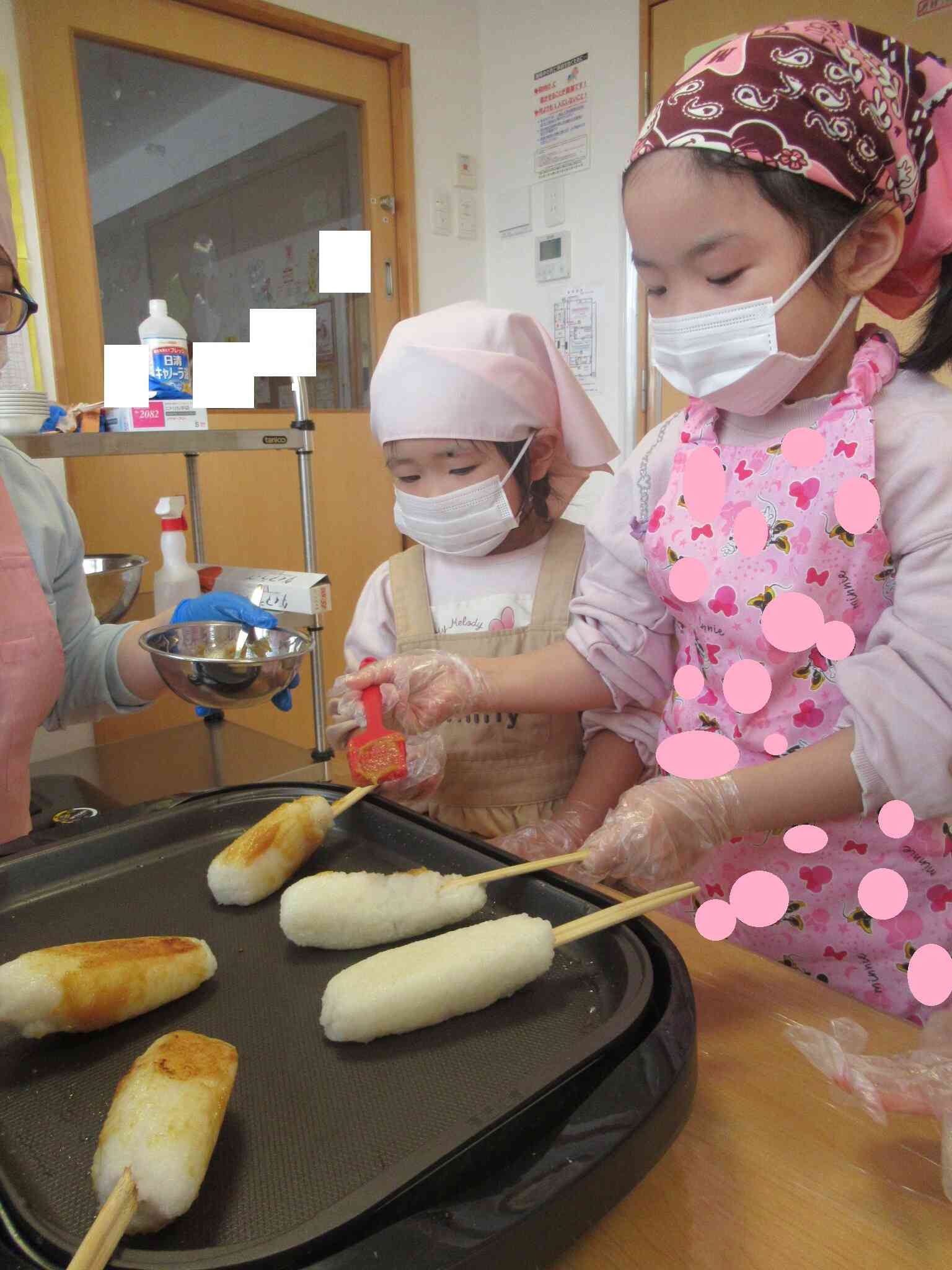 塗って、回して…