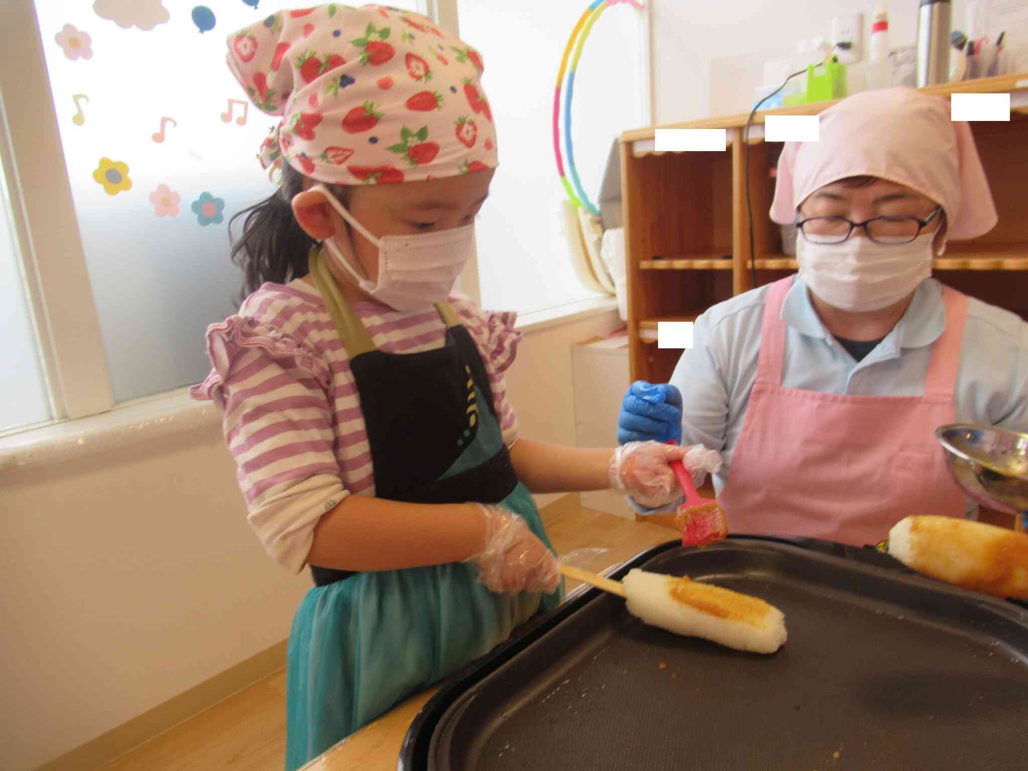 綺麗に塗れるように集中していたお友達です