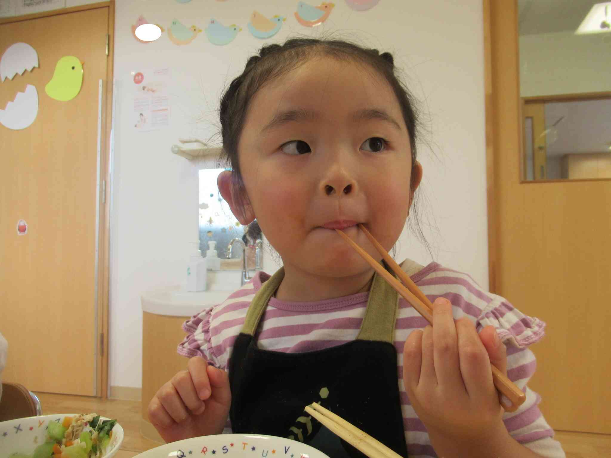 とても美味しかったみそたんぽ。みんな一番にお皿を空にしていました。