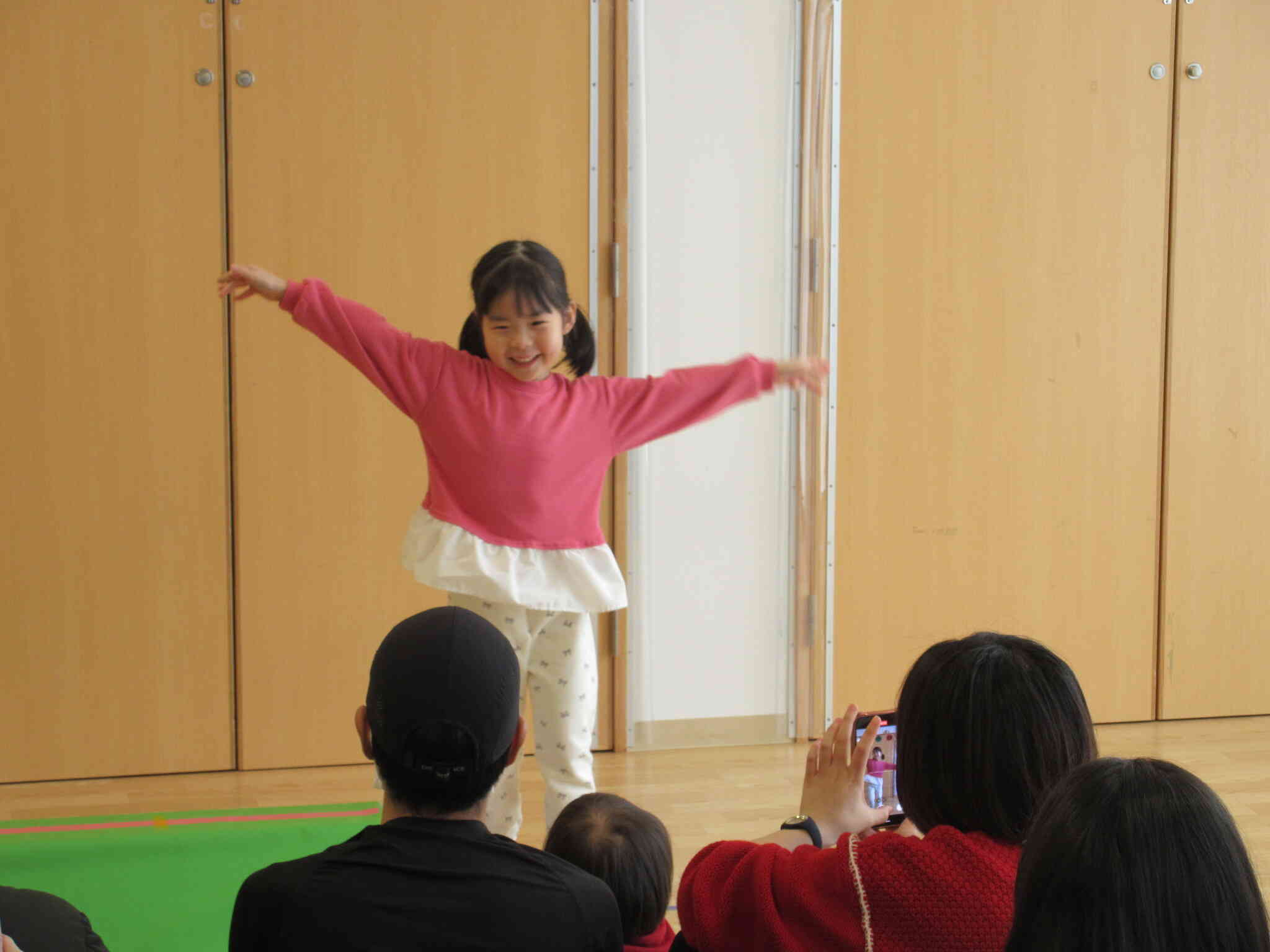 「渡っきたよ」と素敵な笑顔です