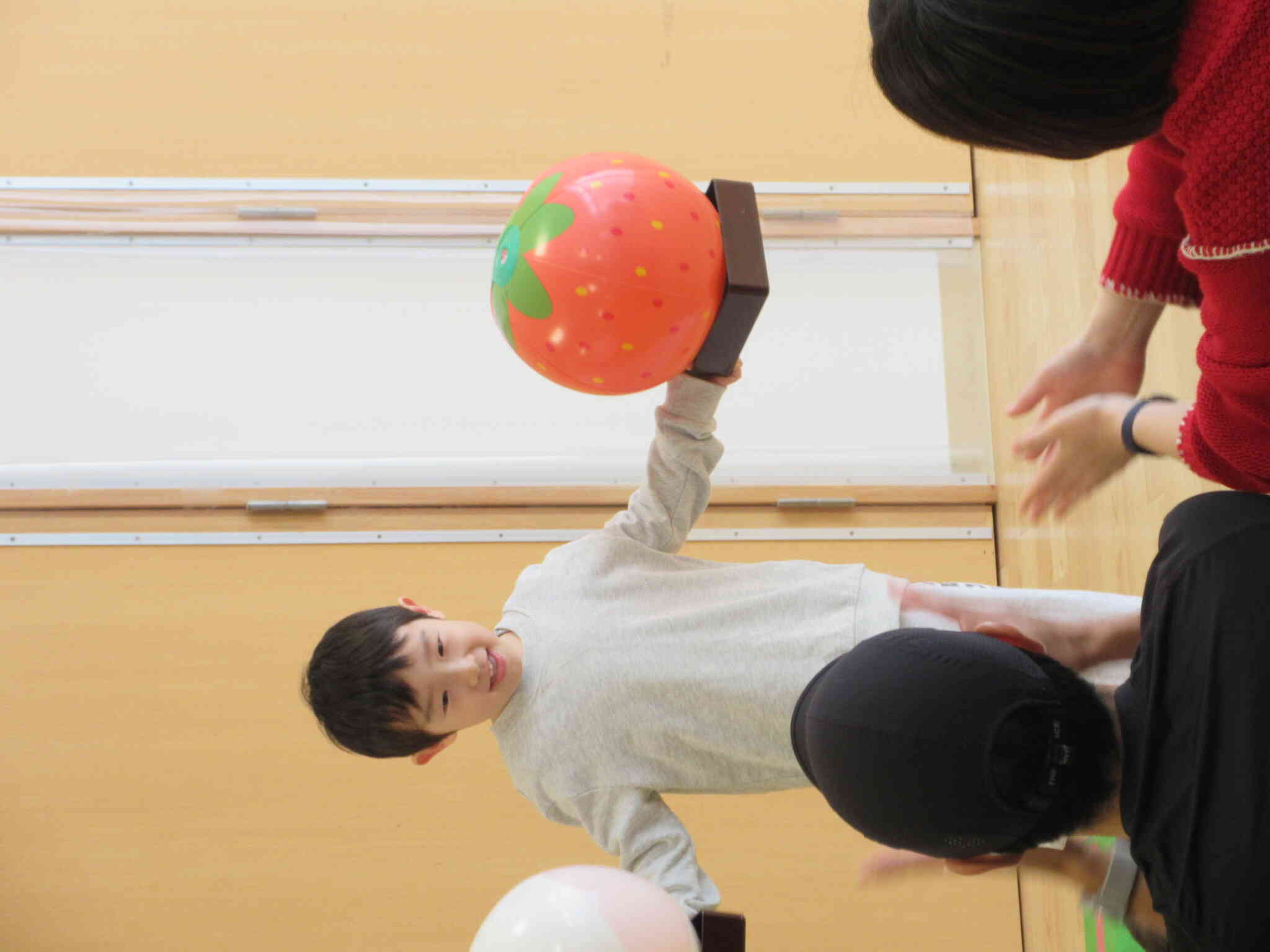 上手にわたって決めポーズ