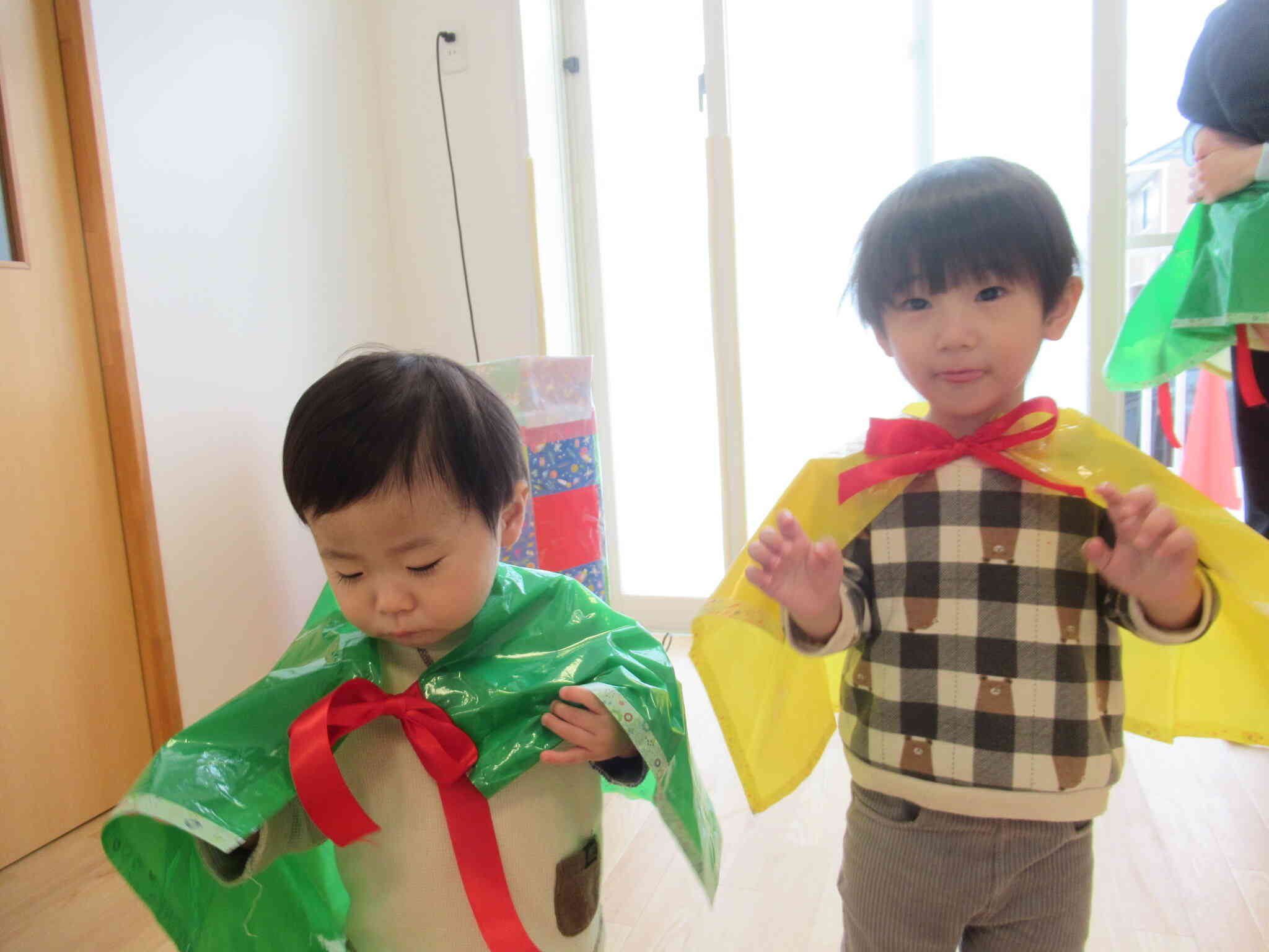 衣装を着た直後の様子。可愛いです。