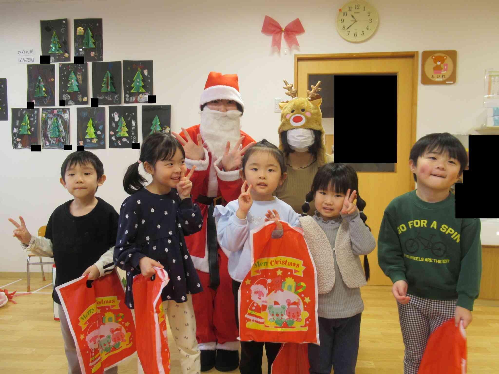 ぱんだ組(4歳児)クラスのお友達とパシャリ!