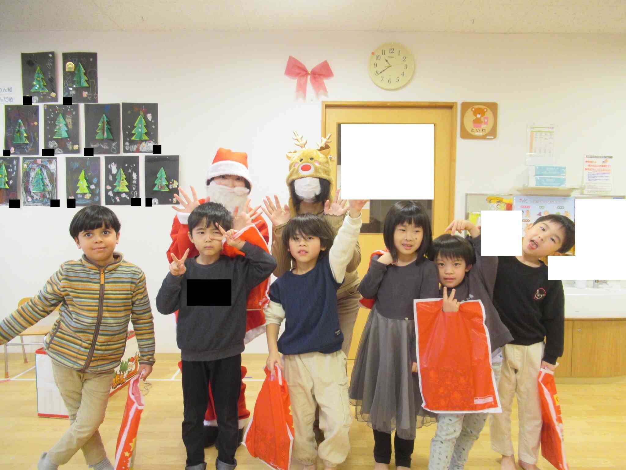 きりん組(5歳児)クラスのお友達とパシャリ!