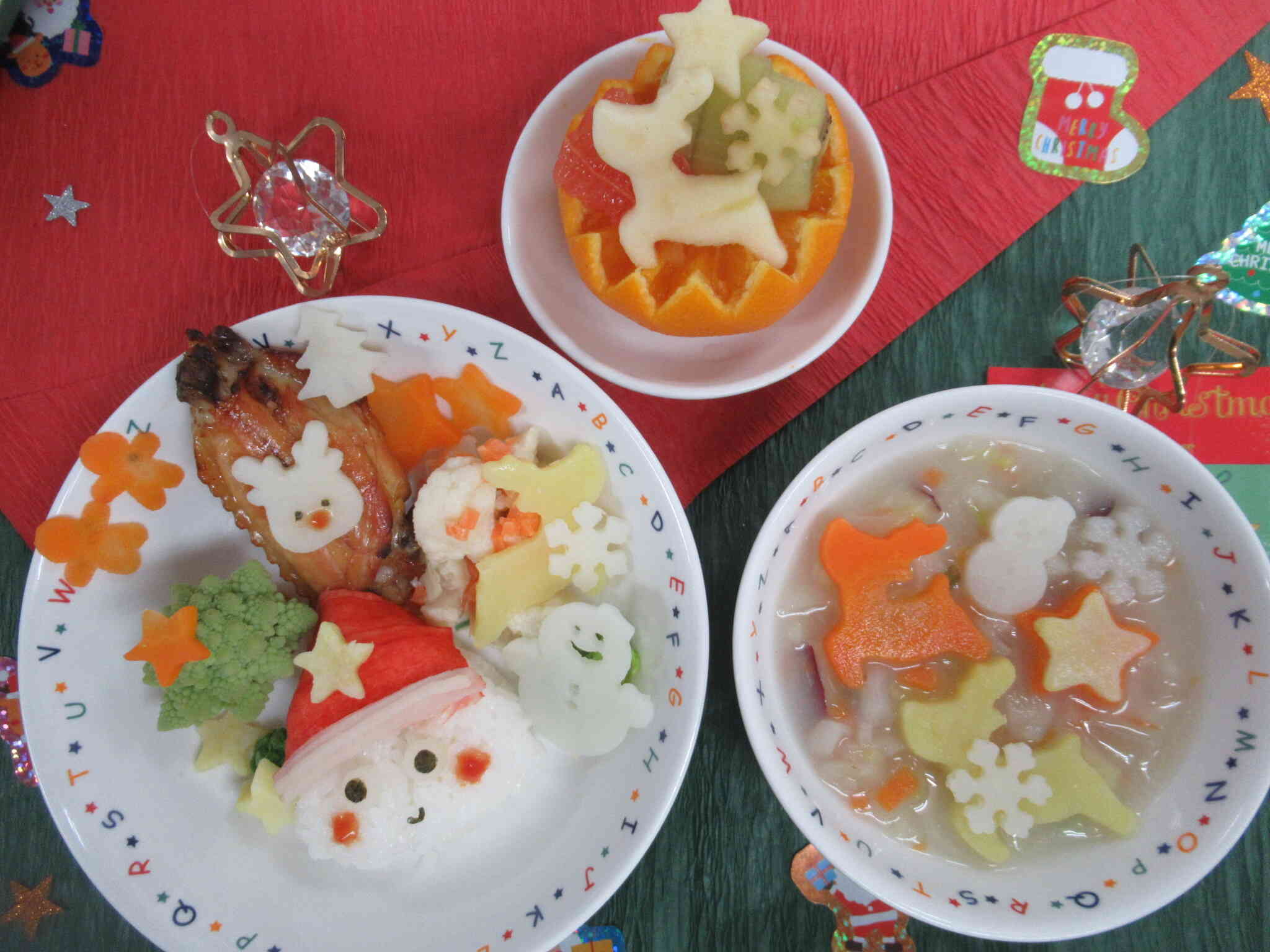 クリスマスランチ：かわいいランチが今年もできました