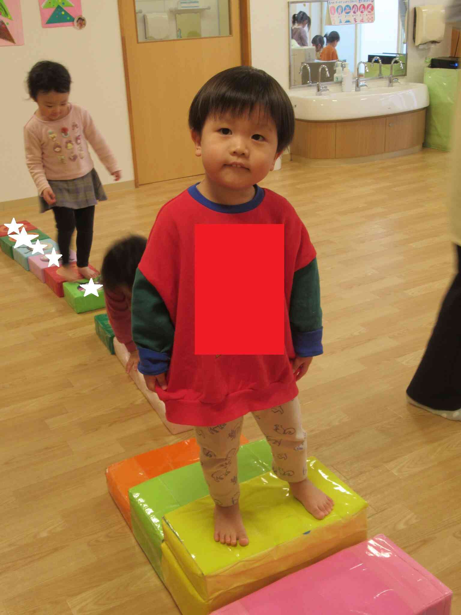 階段の一番上で、パシャリ！