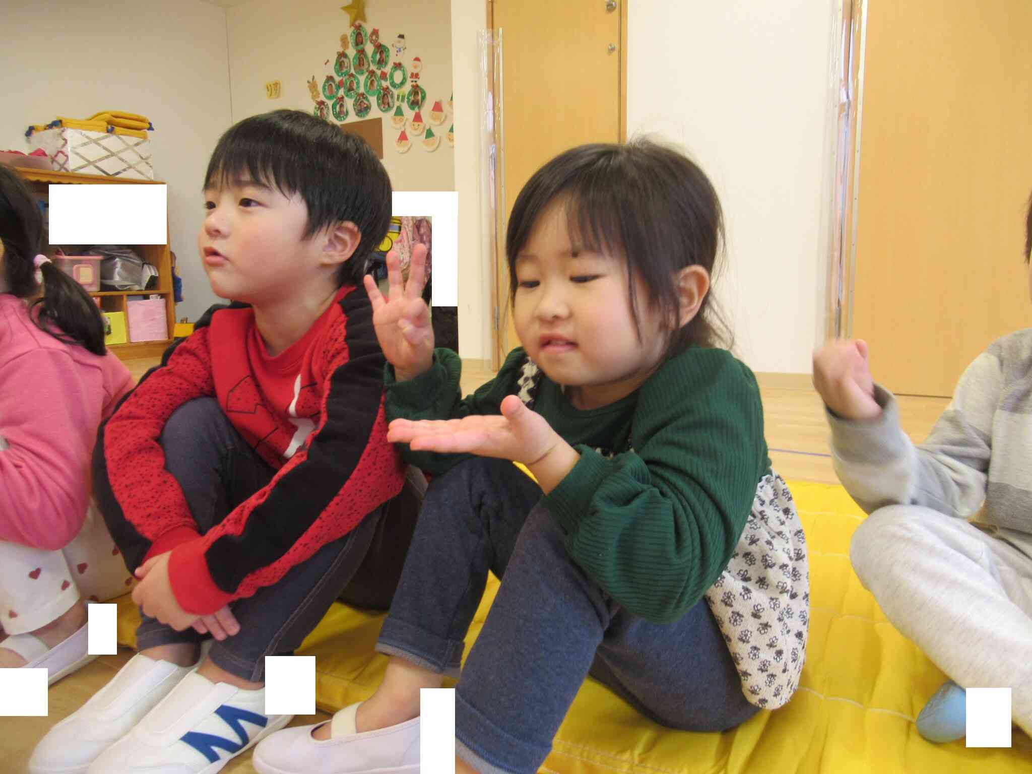 お地蔵さんのポーズ