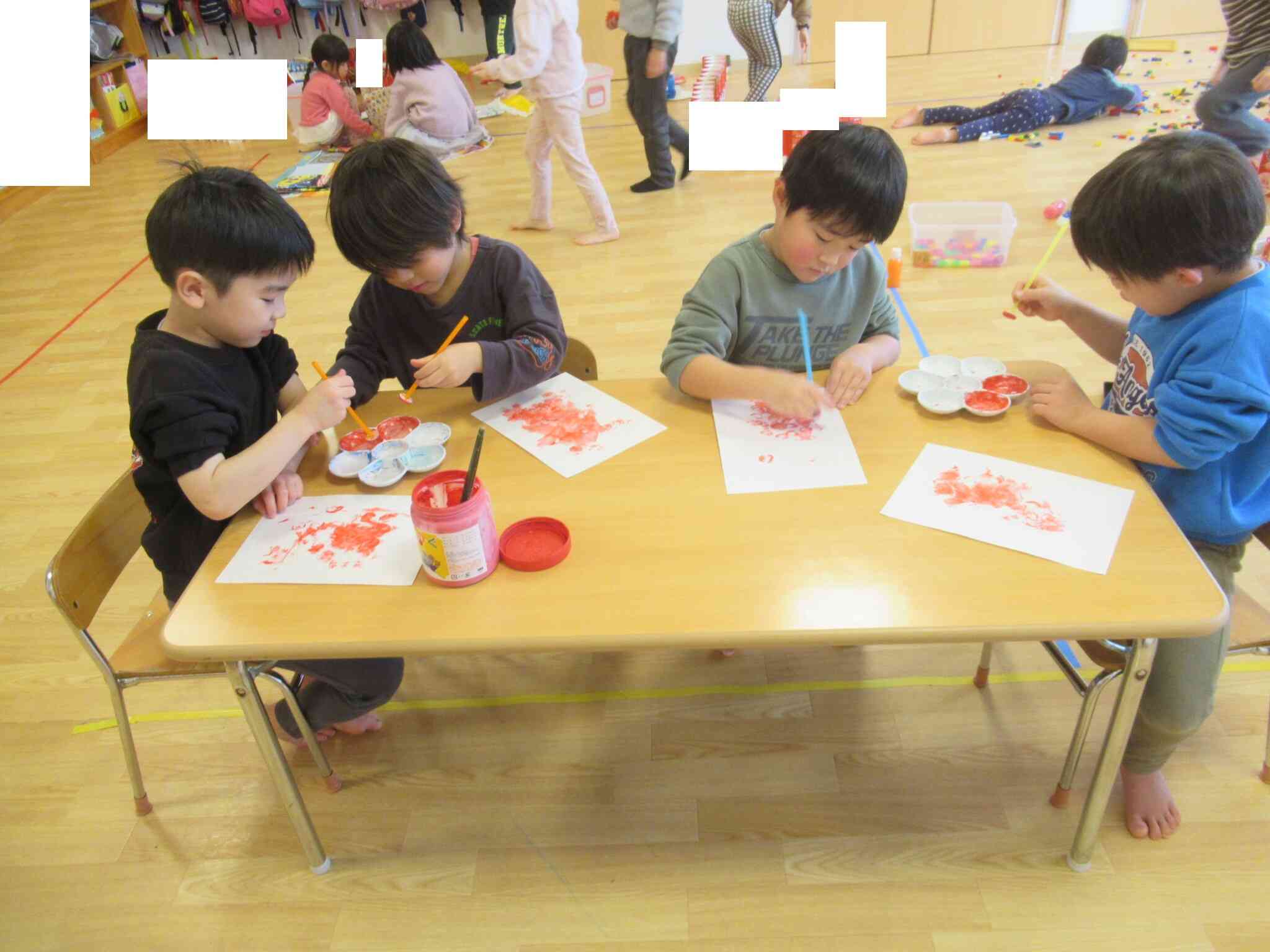 「たくさん押すぞ！」と張り切っていました。