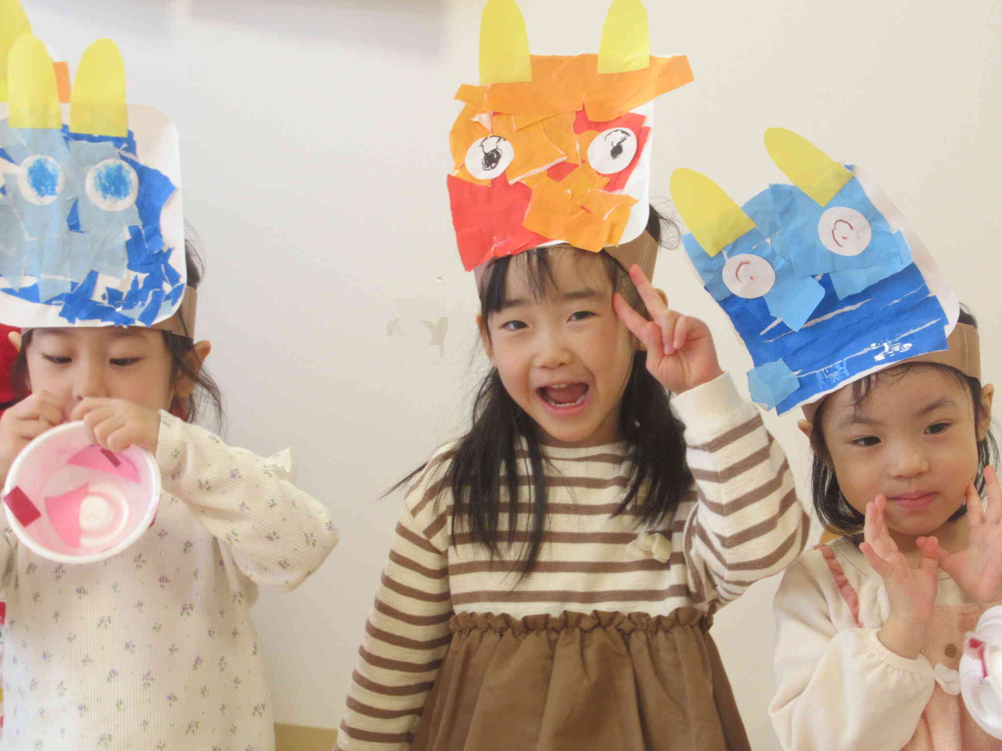 「いっぱい豆まきするよ！」