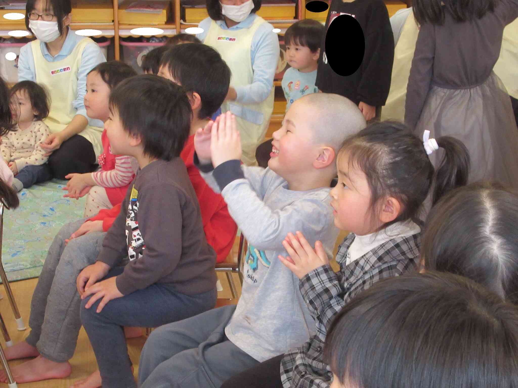 「先生、すごーい」