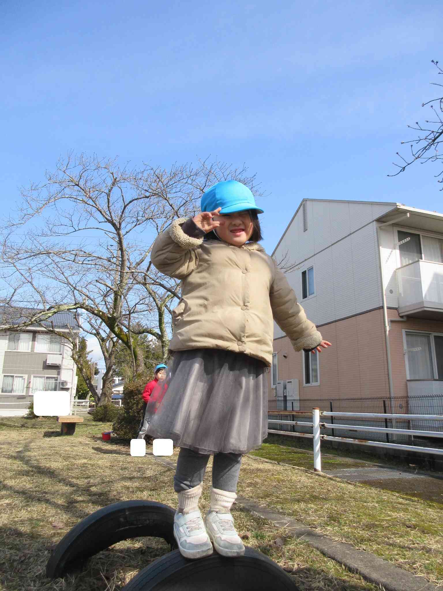 バランスとって、ハイポーズ