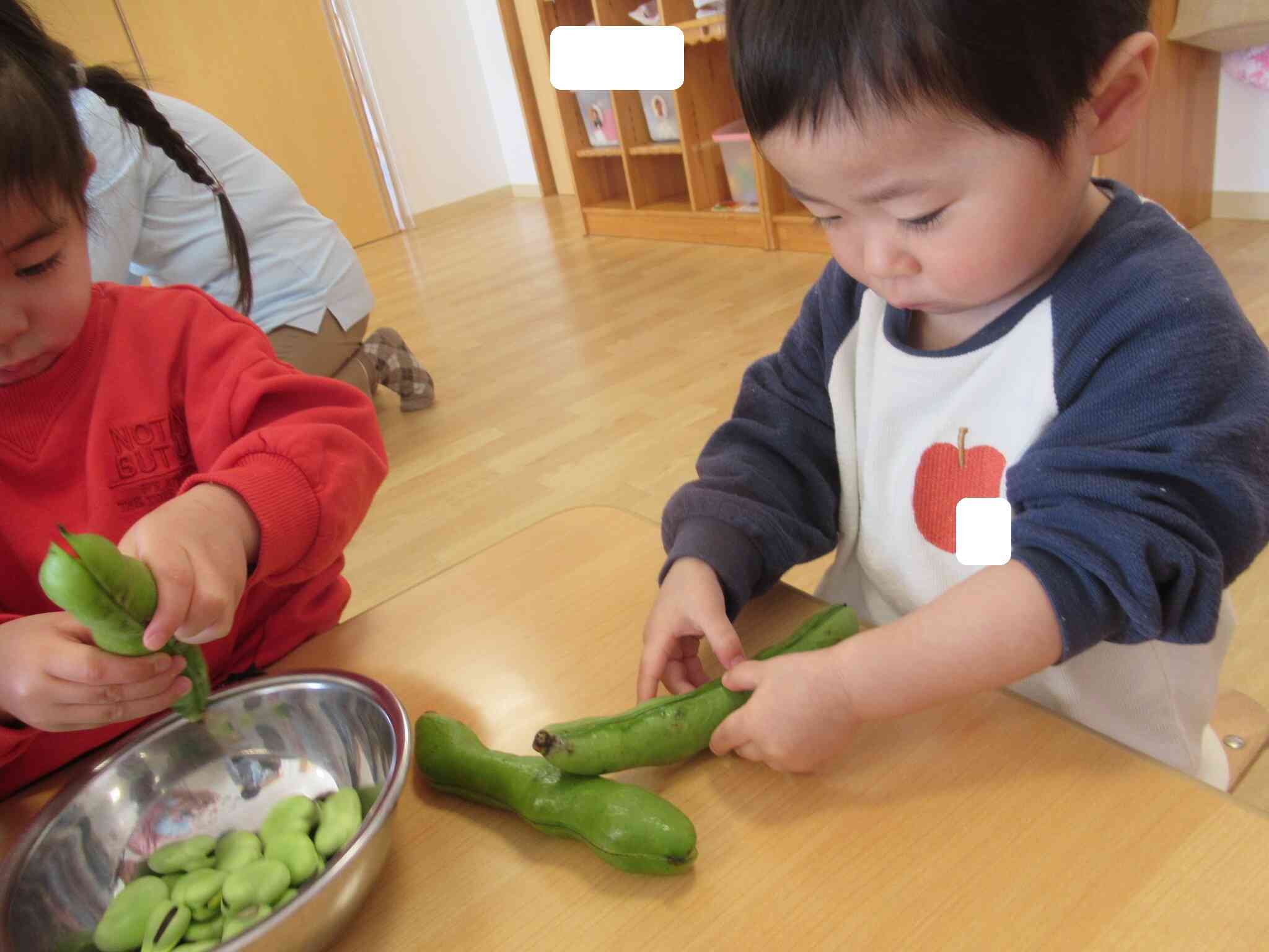 皮むき初挑戦！