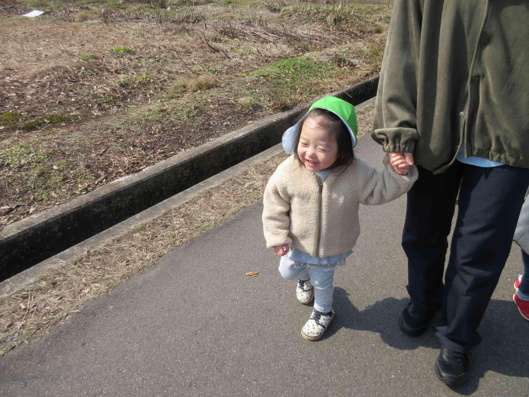 歩くの楽しいなぁ！