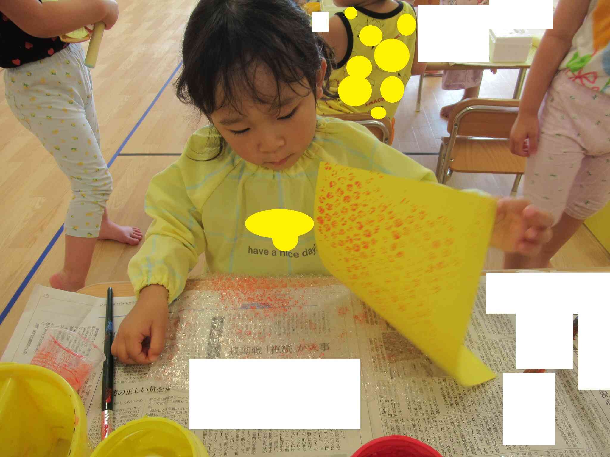 おもいっきり製作(3歳児)