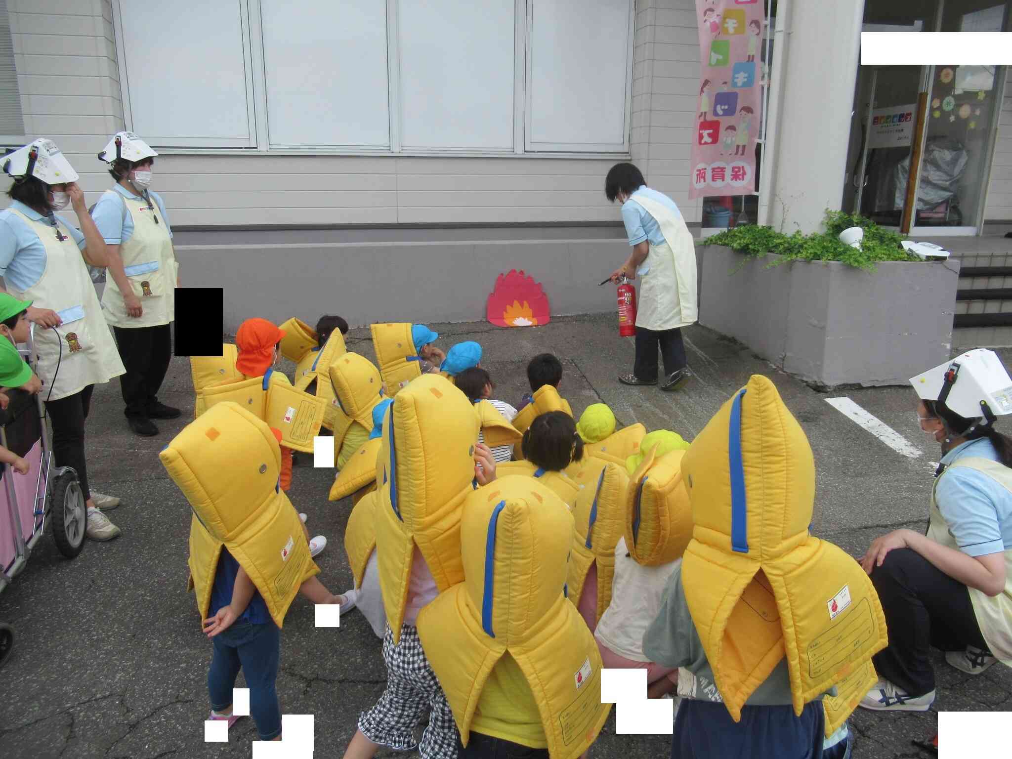 初期消火訓練の様子