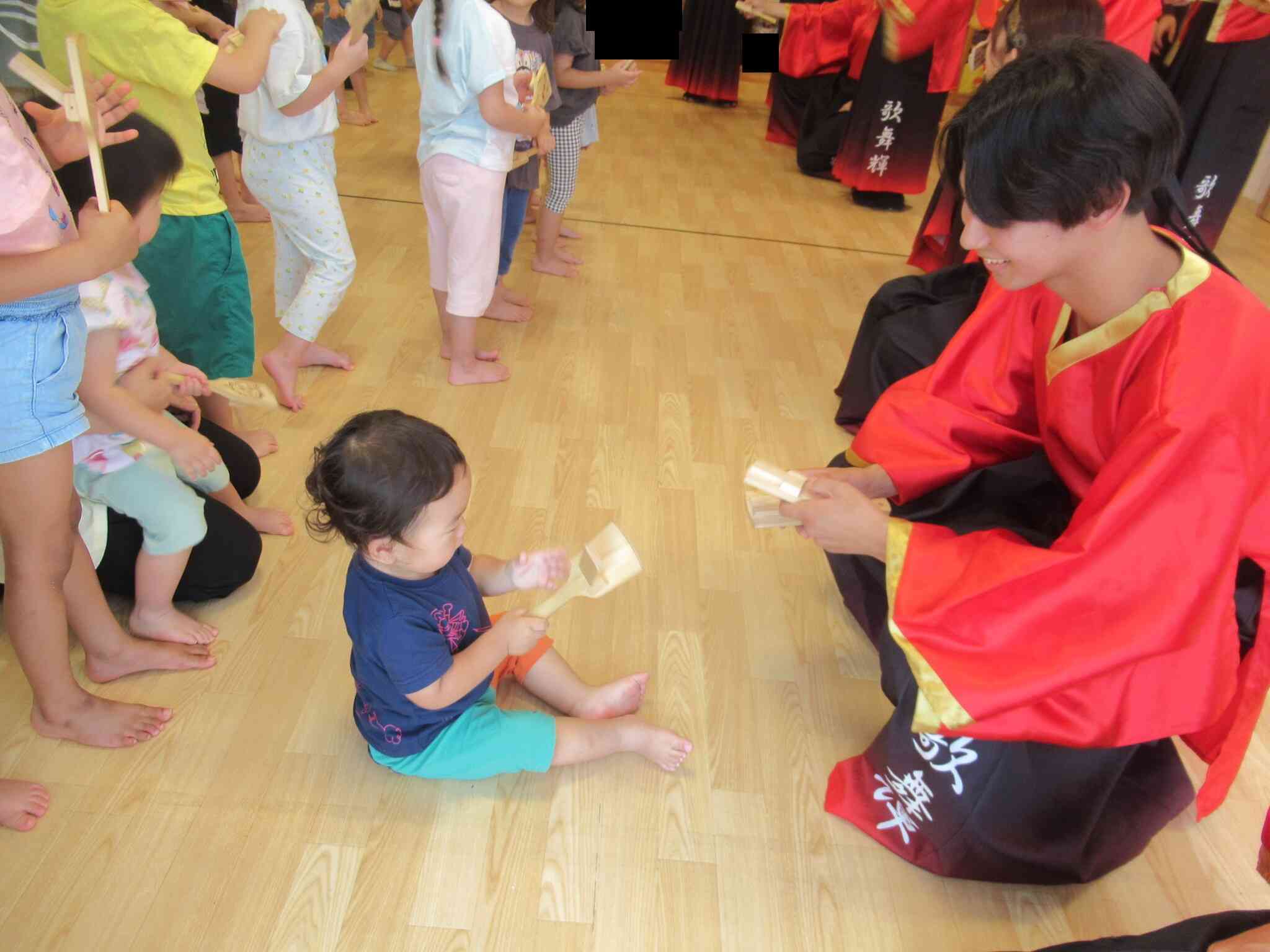 地域に根付いた園を目指す(8月)～よさこい歌舞輝～②(全体)