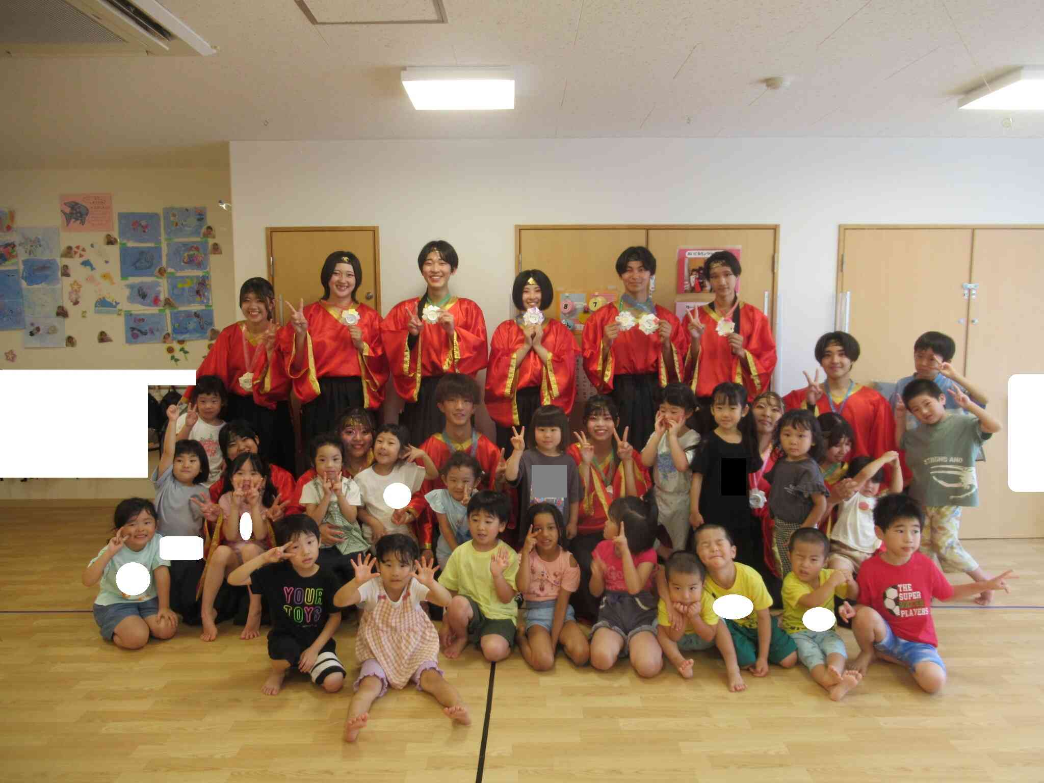 地域に根付いた園を目指す(8月)～よさこい歌舞輝～①(全体)