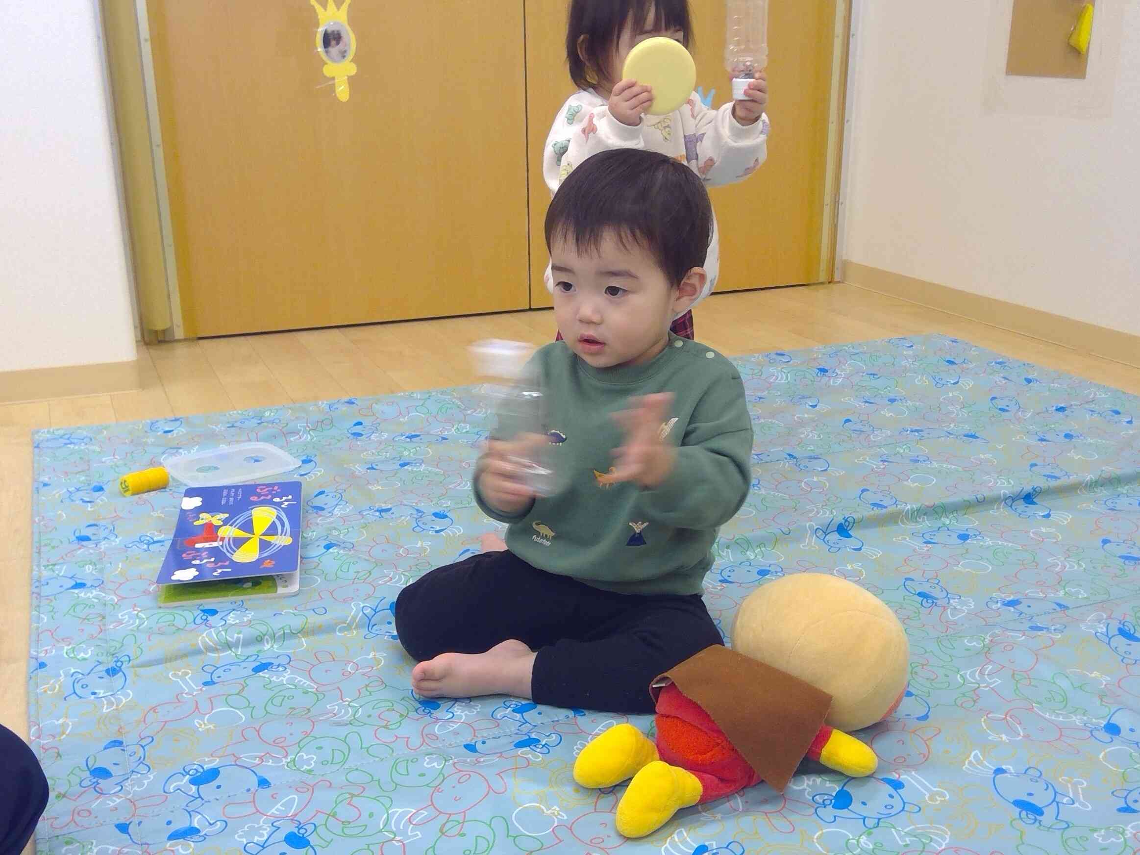 ひよこぐみさんの朝の様子