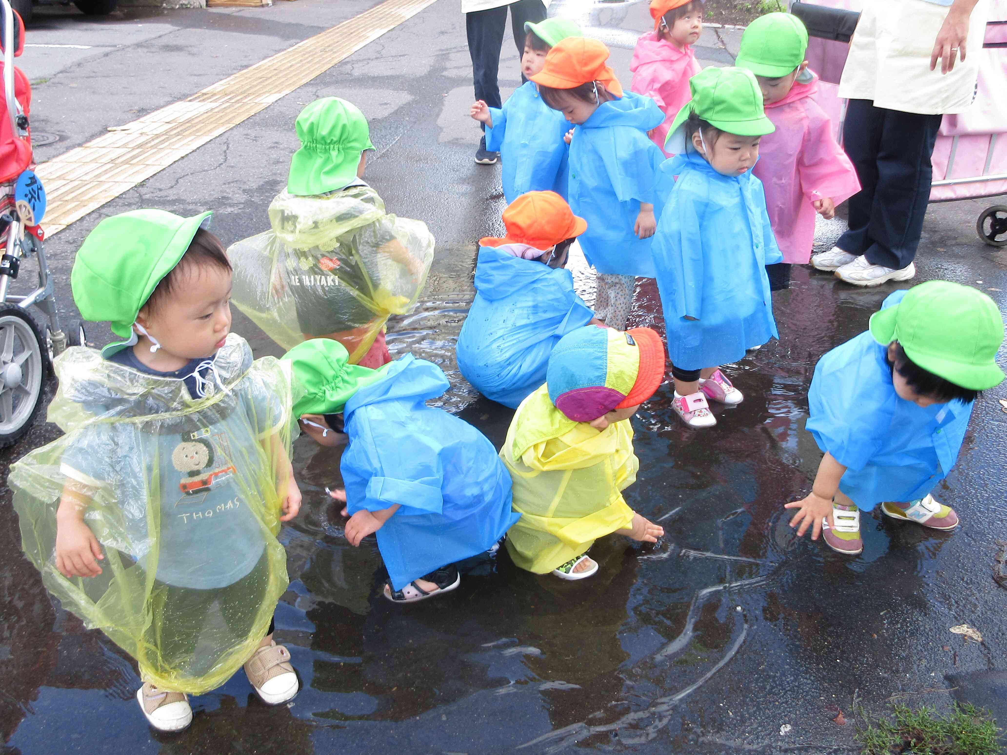 おもいっきり水遊び