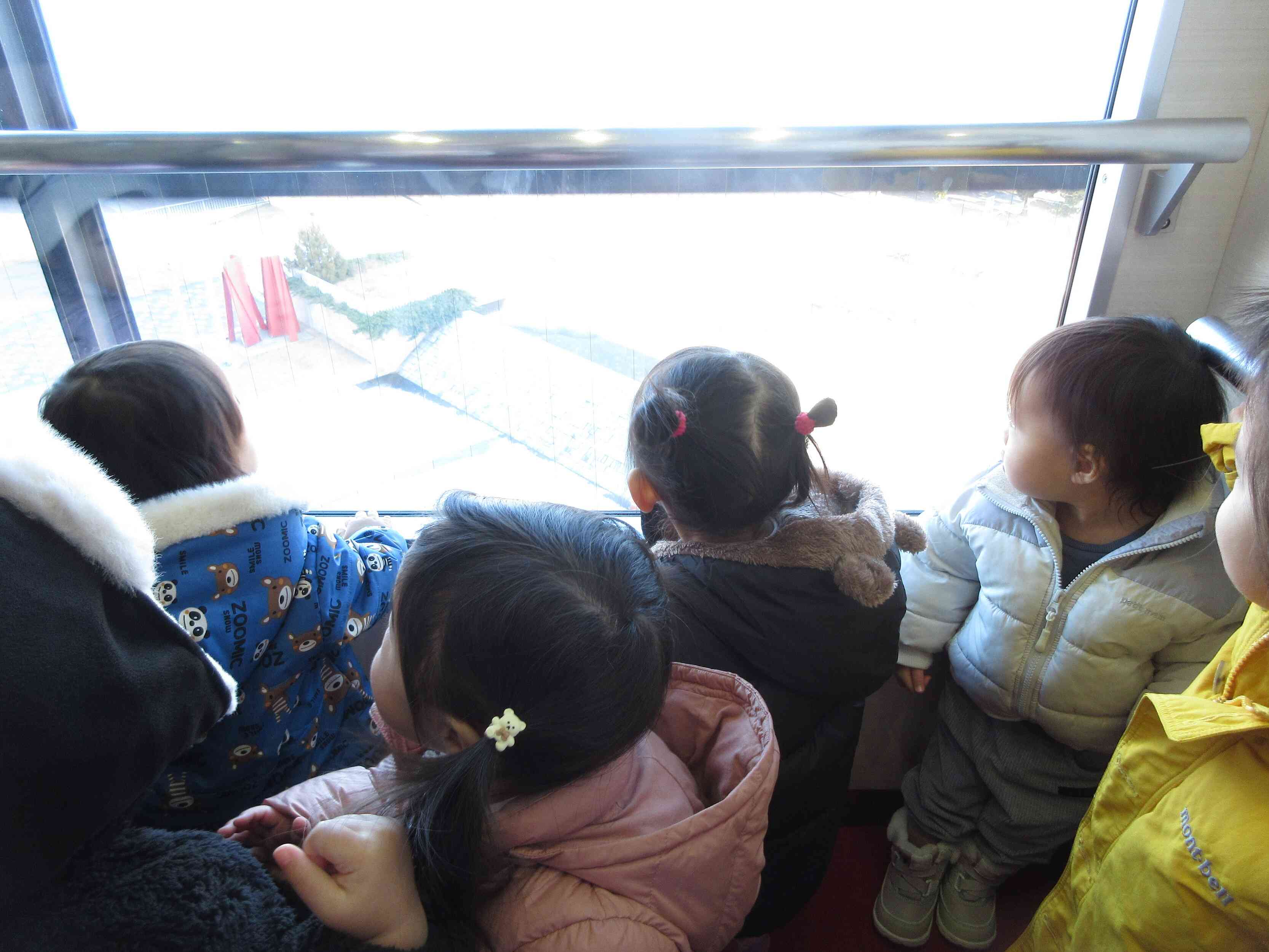 エレベーターにも乗ったよ