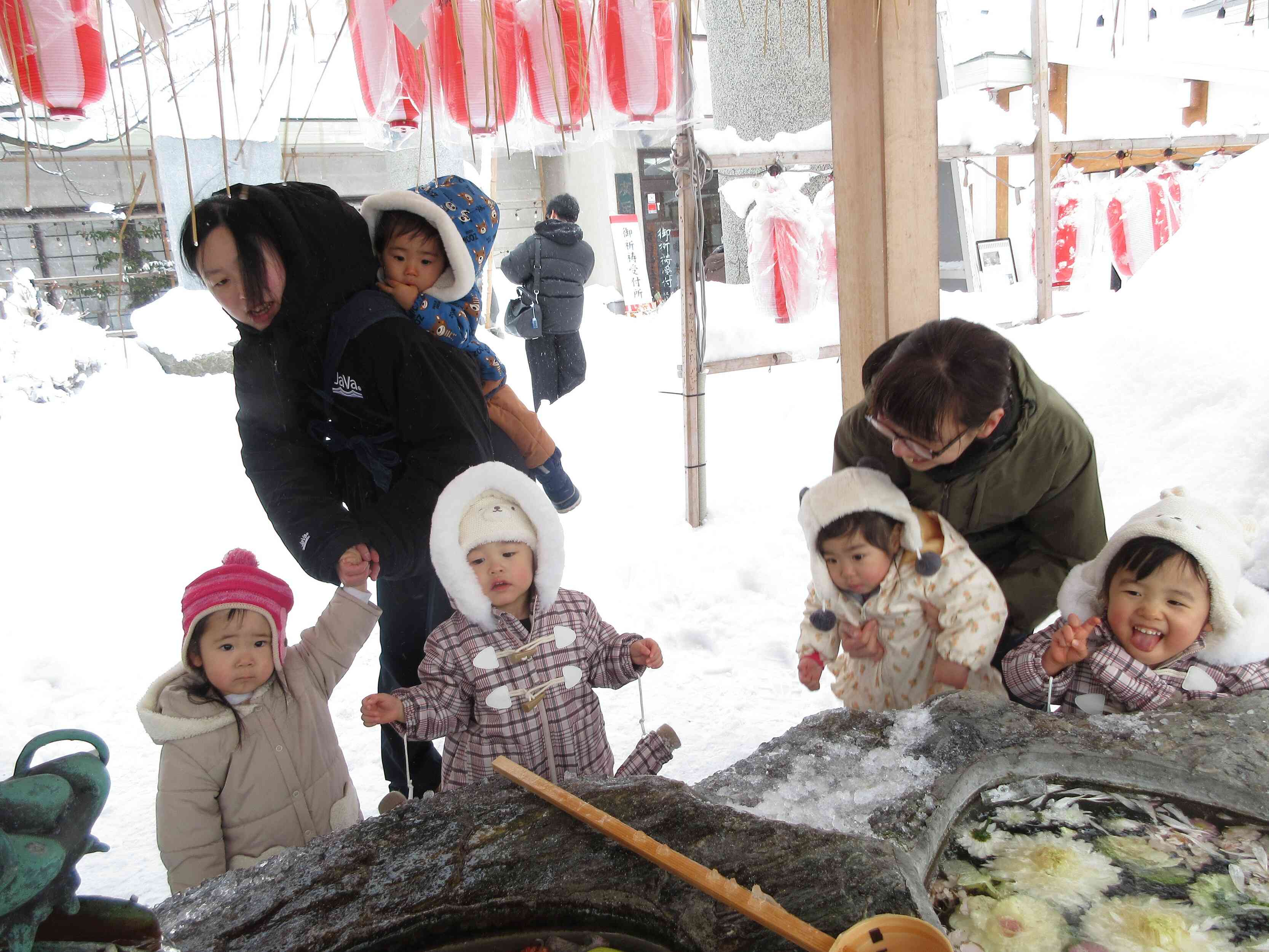 お花も浮いてるね～