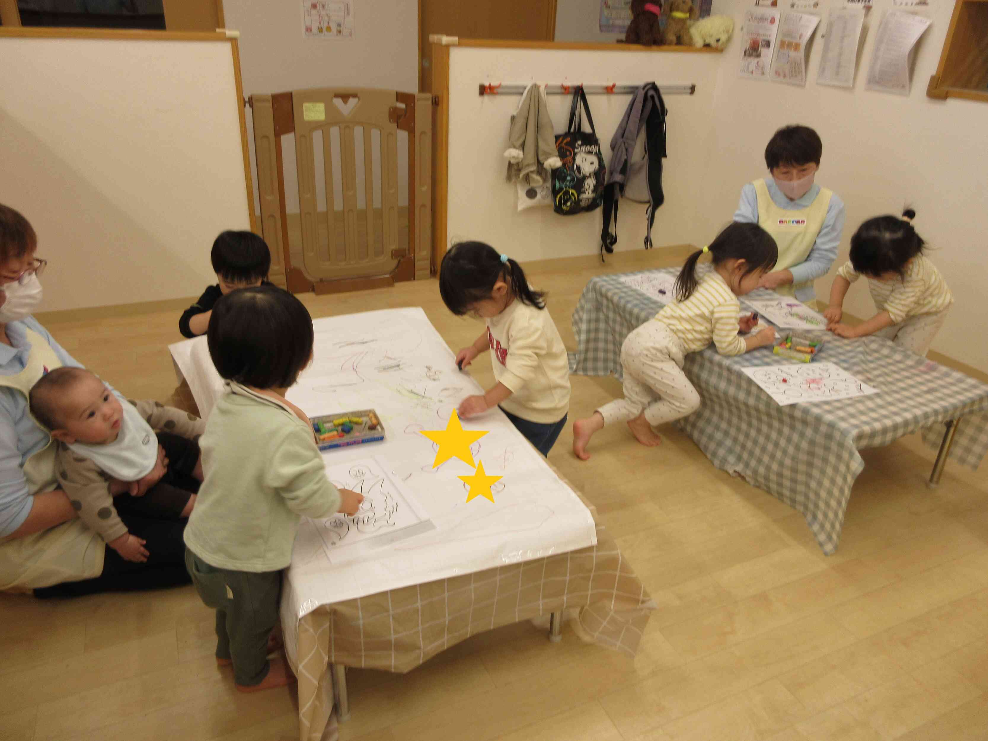 みんなでお絵かき