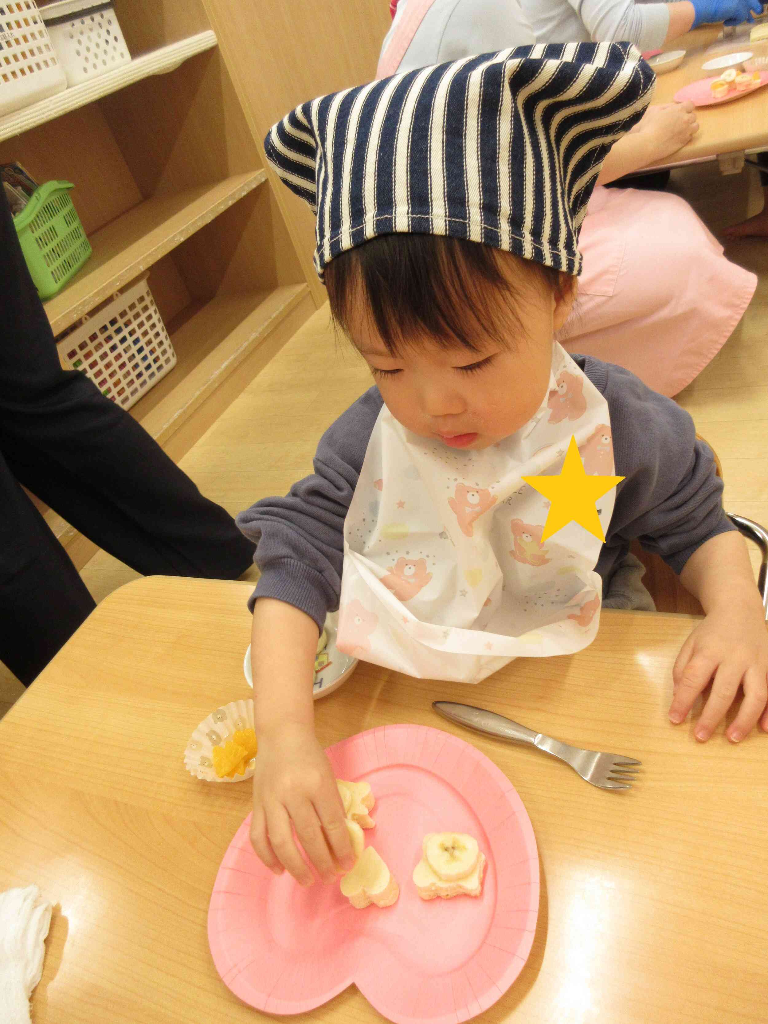 バナナをのせちゃう